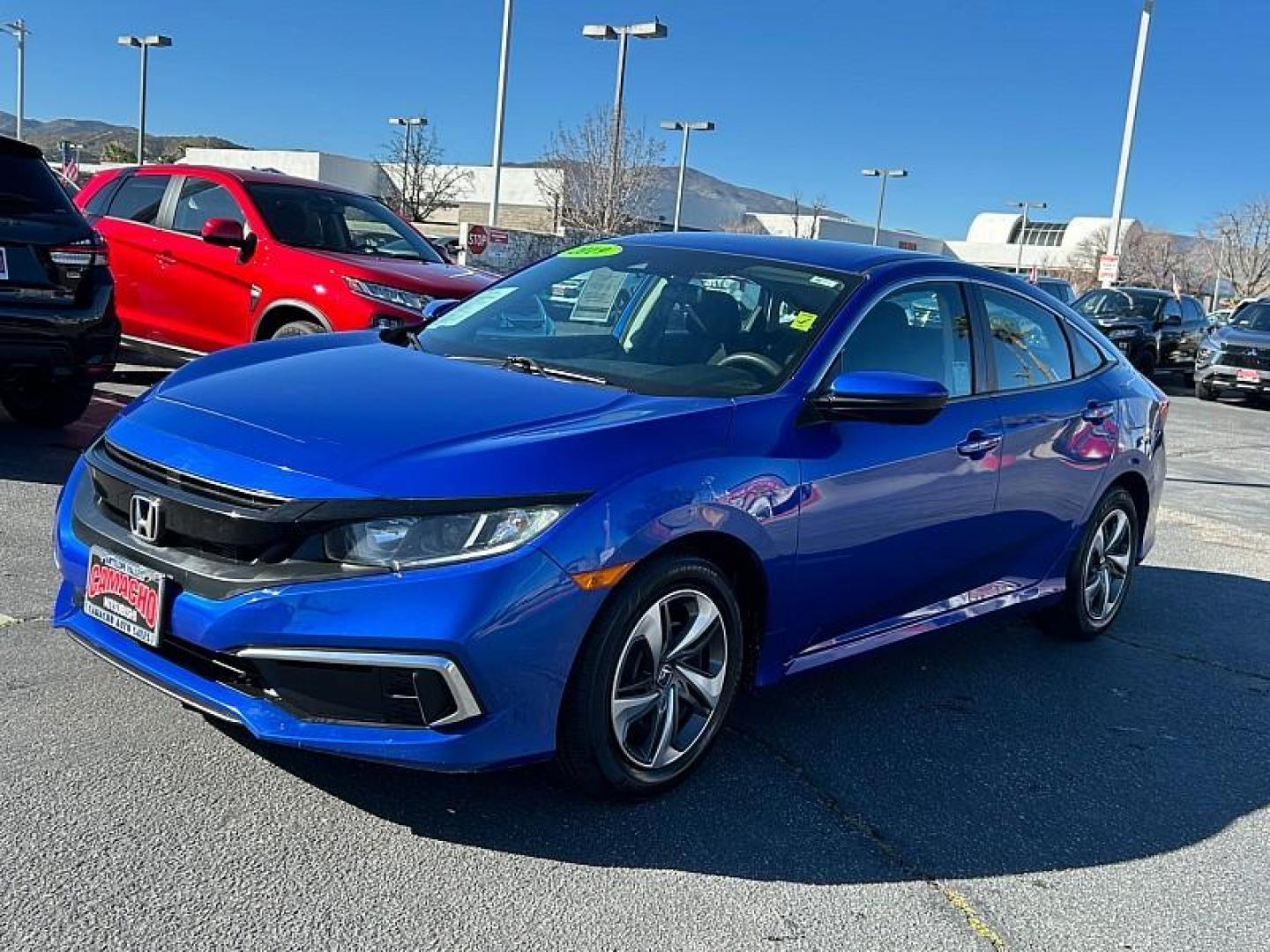 2019 BLUE Honda Civic Sedan (2HGFC2F64KH) with an 4-Cyl 2 Liter engine, Automatic CVT transmission, located at 412 Auto Vista Drive, Palmdale, CA, 93551, (661) 945-0620, 34.592636, -118.136681 - Photo#7