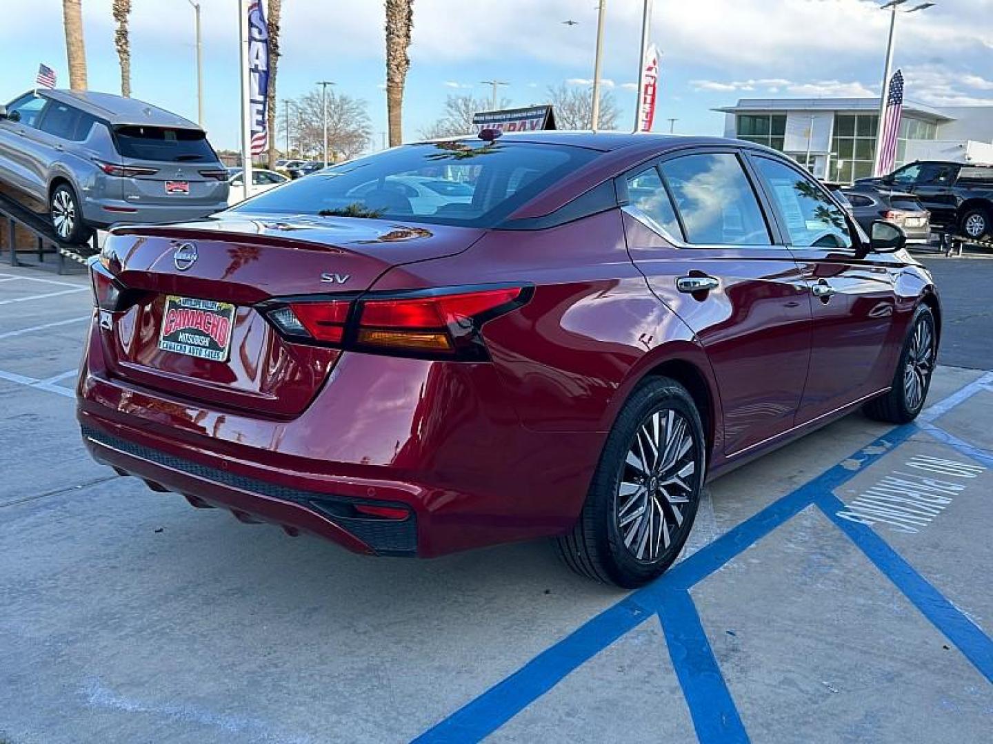 2024 RED Nissan Altima (1N4BL4DVXRN) with an 4-Cyl 2.5 Liter engine, Automatic Xtronic CVT transmission, located at 412 Auto Vista Drive, Palmdale, CA, 93551, (661) 945-0620, 34.592636, -118.136681 - Photo#3