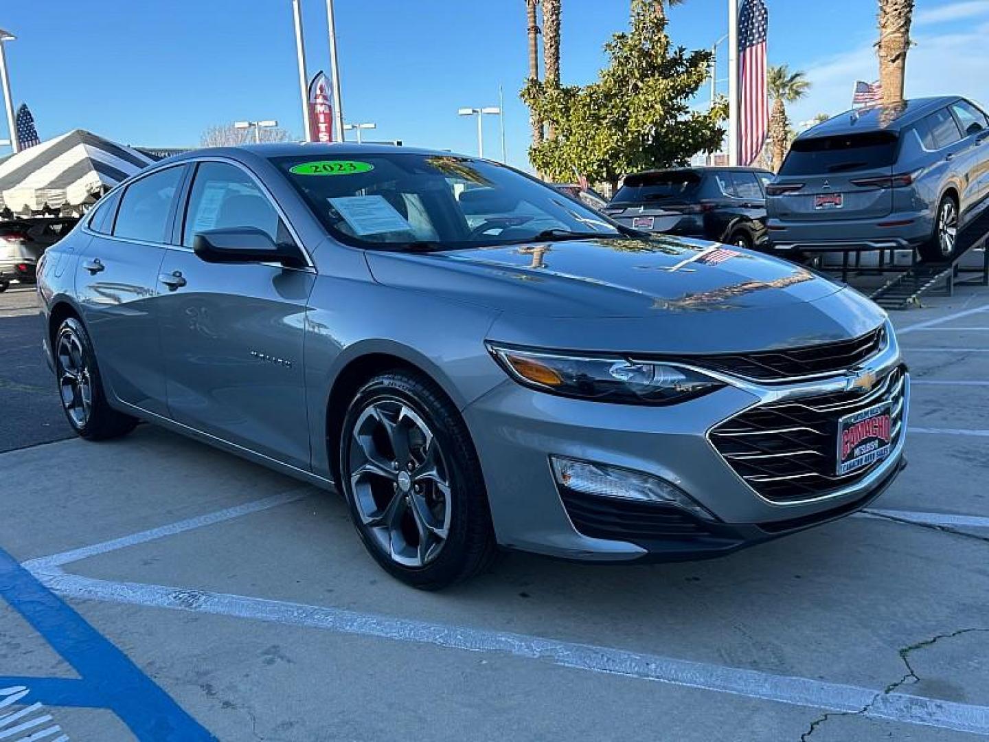 2023 GRAY Chevrolet Malibu (1G1ZD5ST2PF) with an 4-Cyl Turbo 1.5 Liter engine, Automatic CVT transmission, located at 412 Auto Vista Drive, Palmdale, CA, 93551, (661) 945-0620, 34.592636, -118.136681 - Photo#0