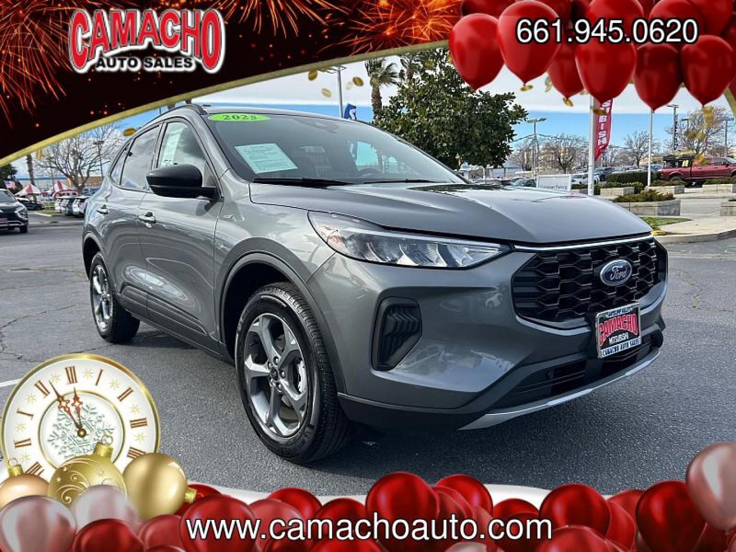 2025 GRAY Ford Escape (1FMCU9MN5SU) with an 3-Cyl EcoBoost Turbo 1.5 Liter engine, Automatic 8-Spd transmission, located at 412 Auto Vista Drive, Palmdale, CA, 93551, (661) 945-0620, 34.592636, -118.136681 - Photo#0