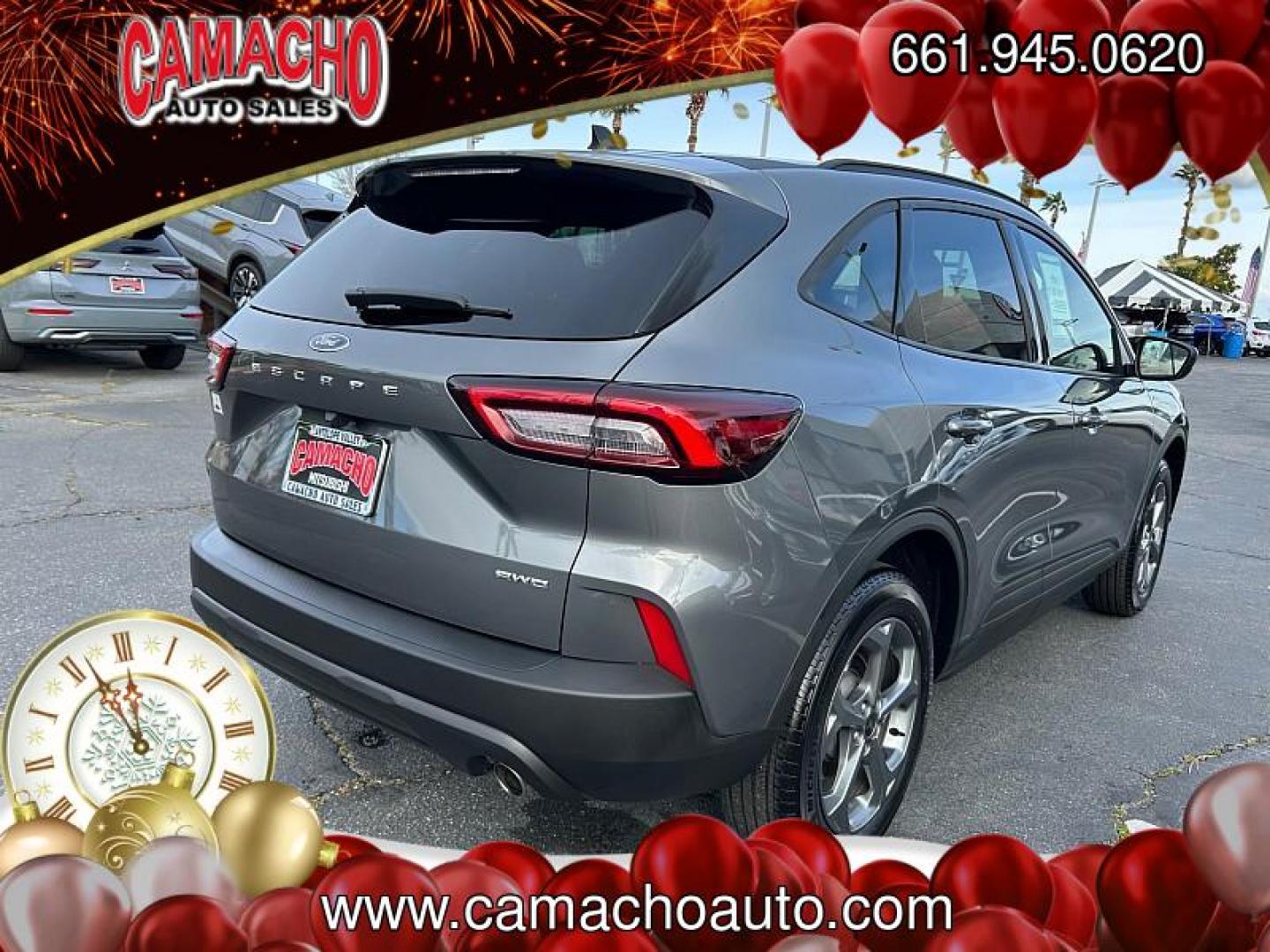 2025 GRAY Ford Escape (1FMCU9MN5SU) with an 3-Cyl EcoBoost Turbo 1.5 Liter engine, Automatic 8-Spd transmission, located at 412 Auto Vista Drive, Palmdale, CA, 93551, (661) 945-0620, 34.592636, -118.136681 - Photo#2