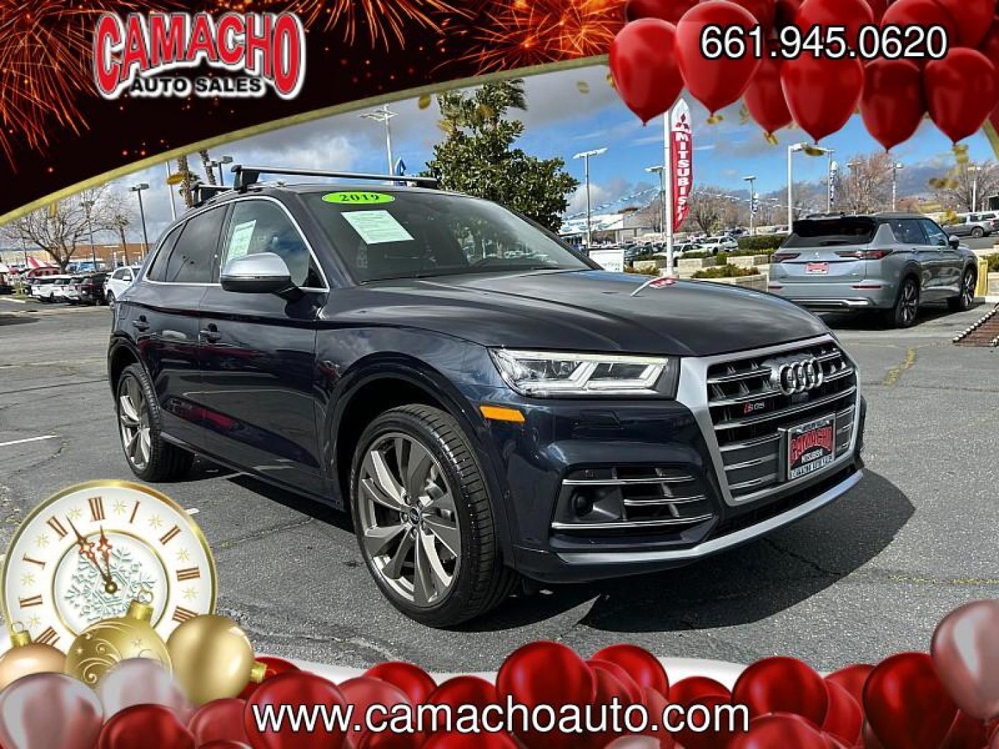 2019 BLUE Audi SQ5 (WA1C4AFYXK2) with an V6 Turbo 3.0 Liter engine, Automatic 8-Spd and Tiptronic transmission, located at 412 Auto Vista Drive, Palmdale, CA, 93551, (661) 945-0620, 34.592636, -118.136681 - Photo#0