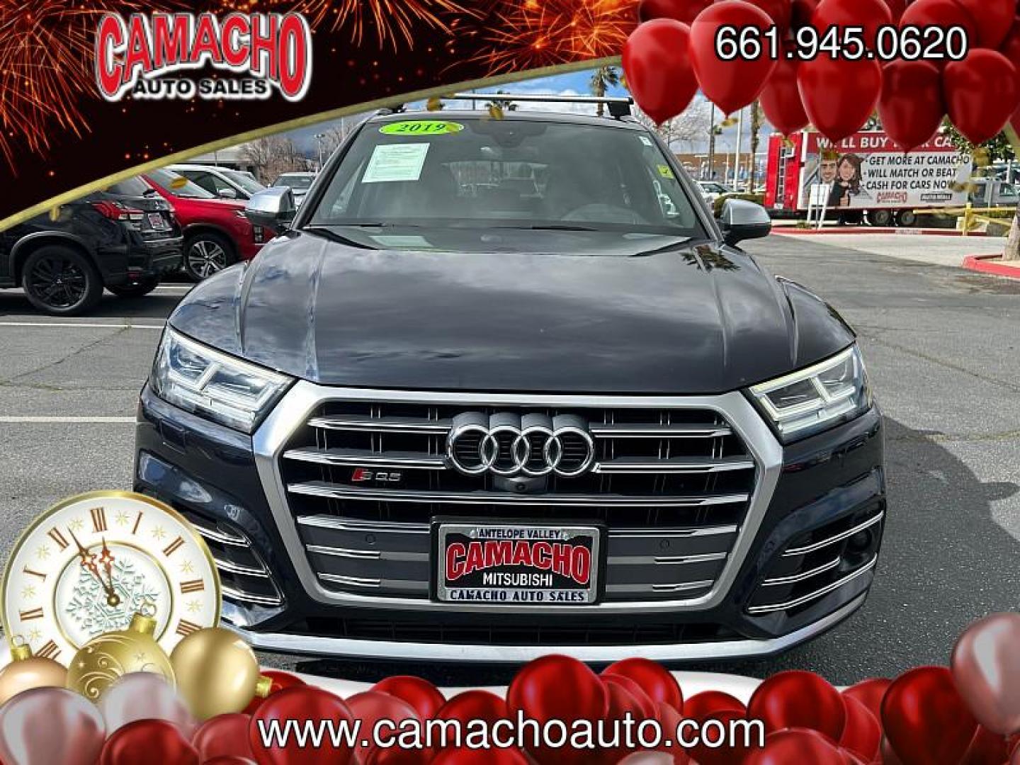 2019 BLUE Audi SQ5 (WA1C4AFYXK2) with an V6 Turbo 3.0 Liter engine, Automatic 8-Spd and Tiptronic transmission, located at 412 Auto Vista Drive, Palmdale, CA, 93551, (661) 945-0620, 34.592636, -118.136681 - Photo#4