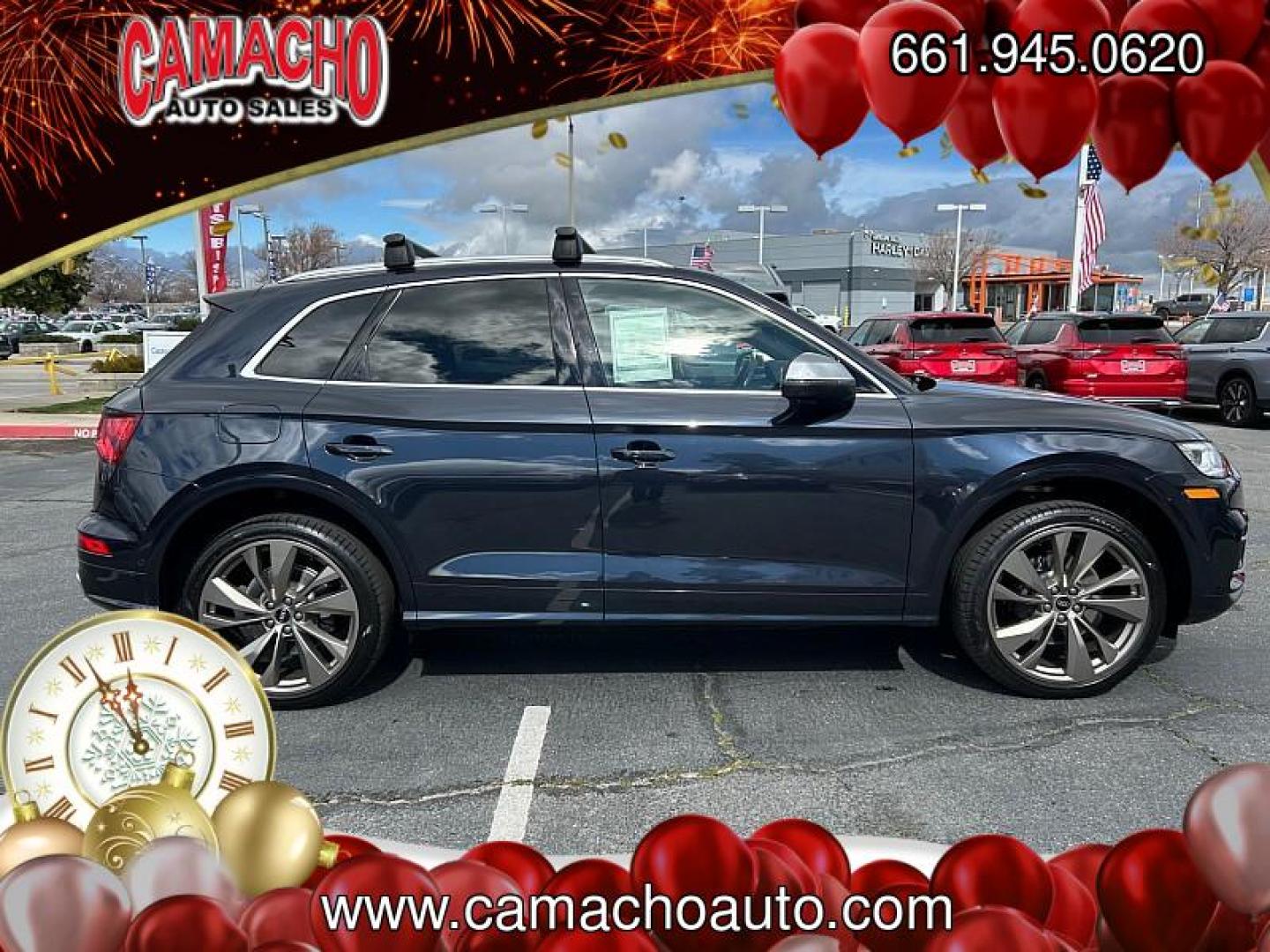 2019 BLUE Audi SQ5 (WA1C4AFYXK2) with an V6 Turbo 3.0 Liter engine, Automatic 8-Spd and Tiptronic transmission, located at 412 Auto Vista Drive, Palmdale, CA, 93551, (661) 945-0620, 34.592636, -118.136681 - Photo#8