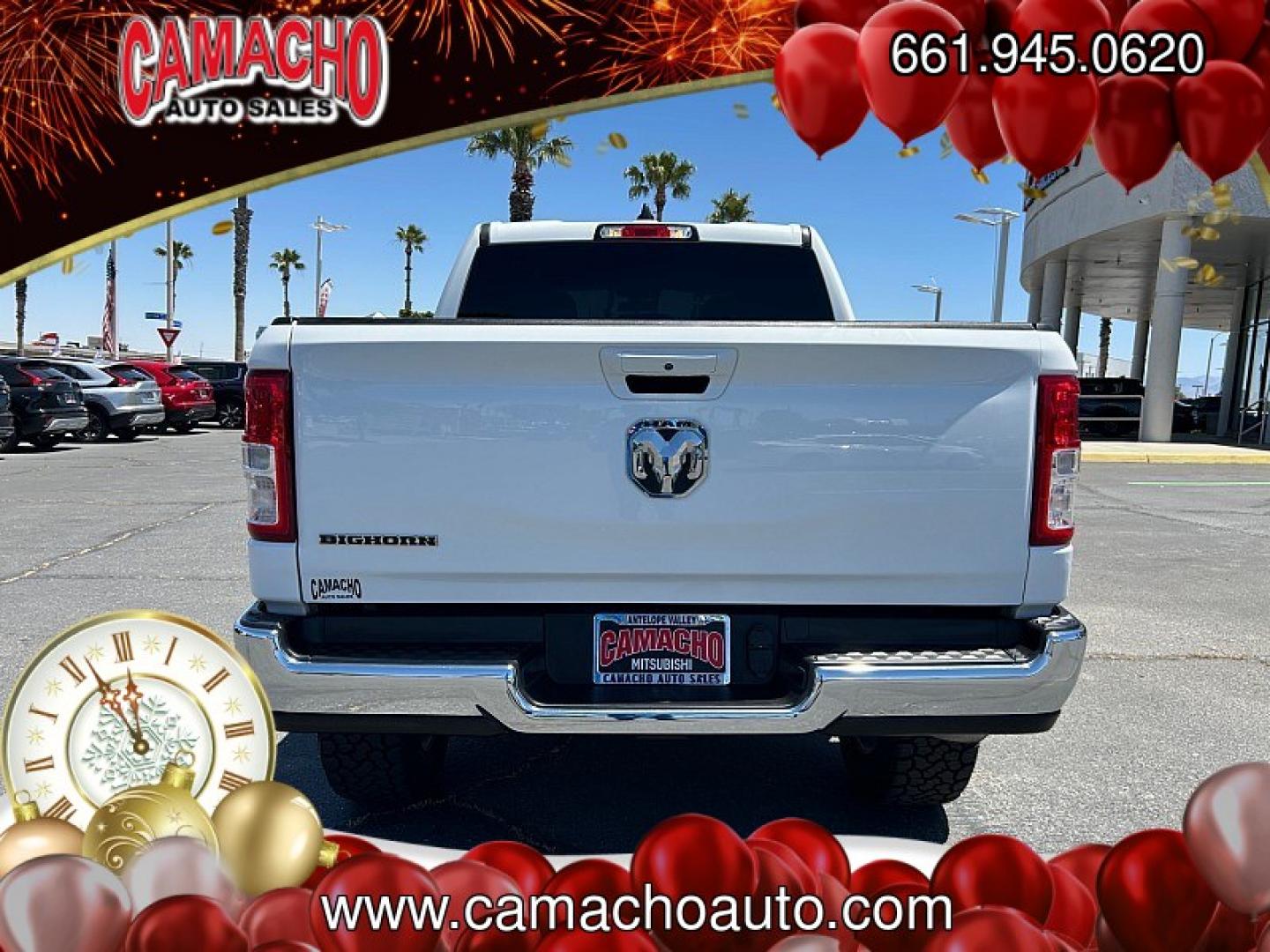 2022 WHITE Ram 1500 2WD (1C6RREFG8NN) with an 6-Cyl 3.6 Liter engine, Automatic 8-Spd transmission, located at 412 Auto Vista Drive, Palmdale, CA, 93551, (661) 945-0620, 34.592636, -118.136681 - Photo#5