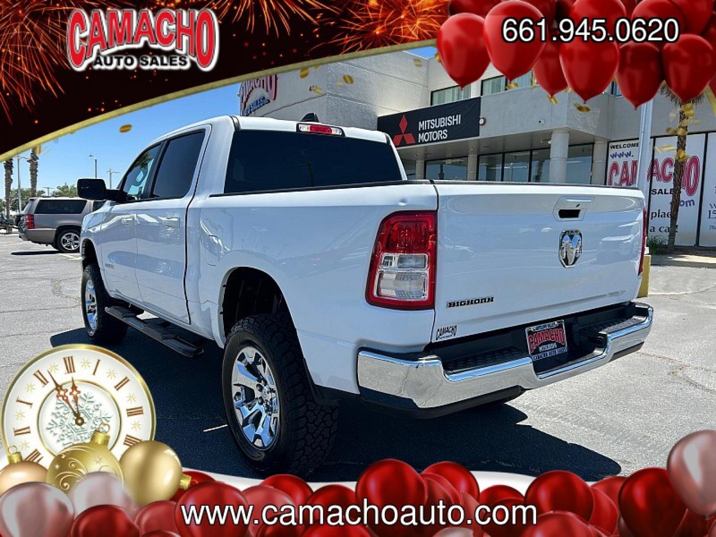 2022 WHITE Ram 1500 2WD (1C6RREFG8NN) with an 6-Cyl 3.6 Liter engine, Automatic 8-Spd transmission, located at 412 Auto Vista Drive, Palmdale, CA, 93551, (661) 945-0620, 34.592636, -118.136681 - Photo#6