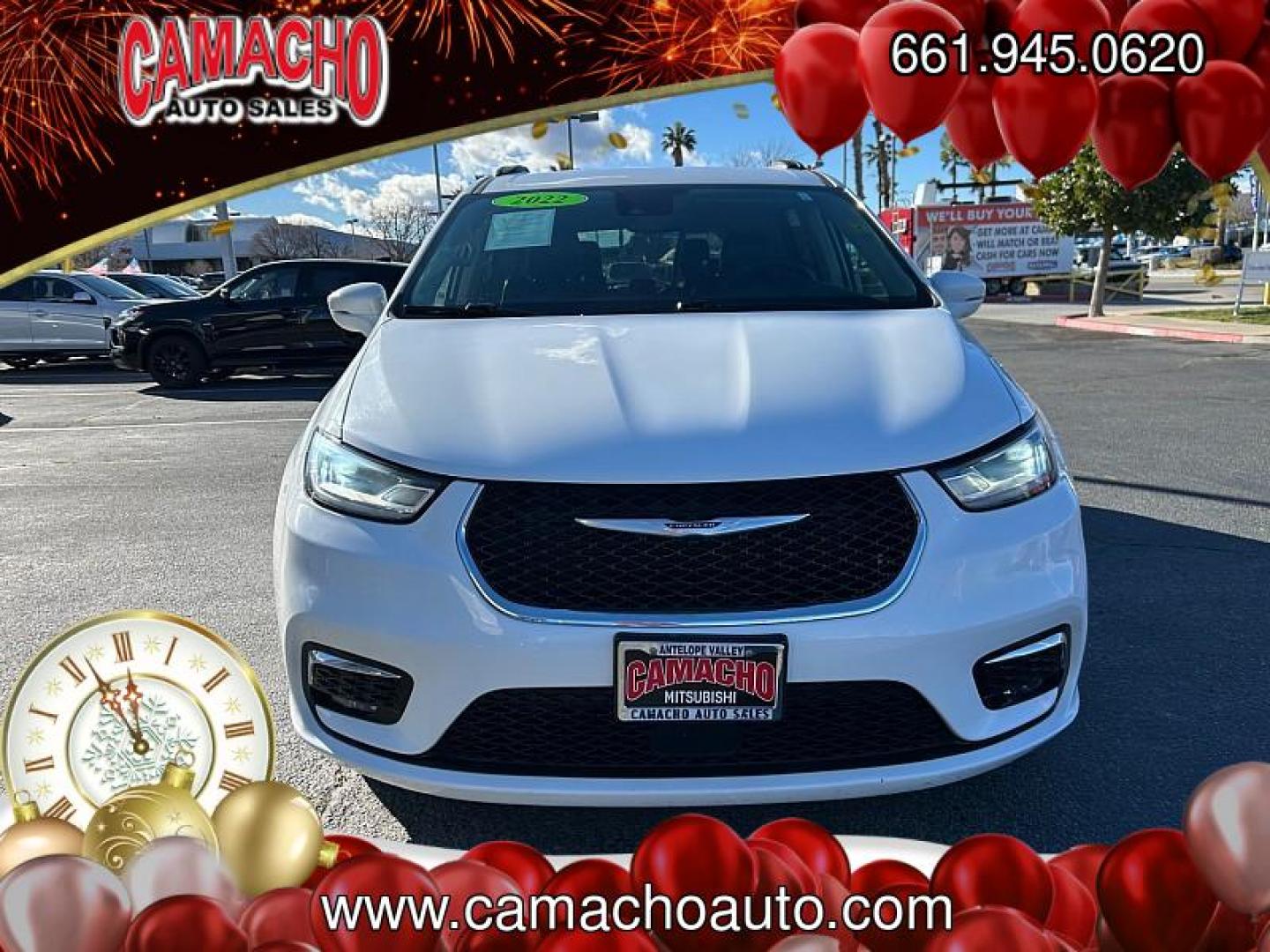 2022 WHITE Chrysler Pacifica (2C4RC1BG5NR) with an V6 3.6 Liter engine, Automatic 9-Spd transmission, located at 412 Auto Vista Drive, Palmdale, CA, 93551, (661) 945-0620, 34.592636, -118.136681 - Photo#1