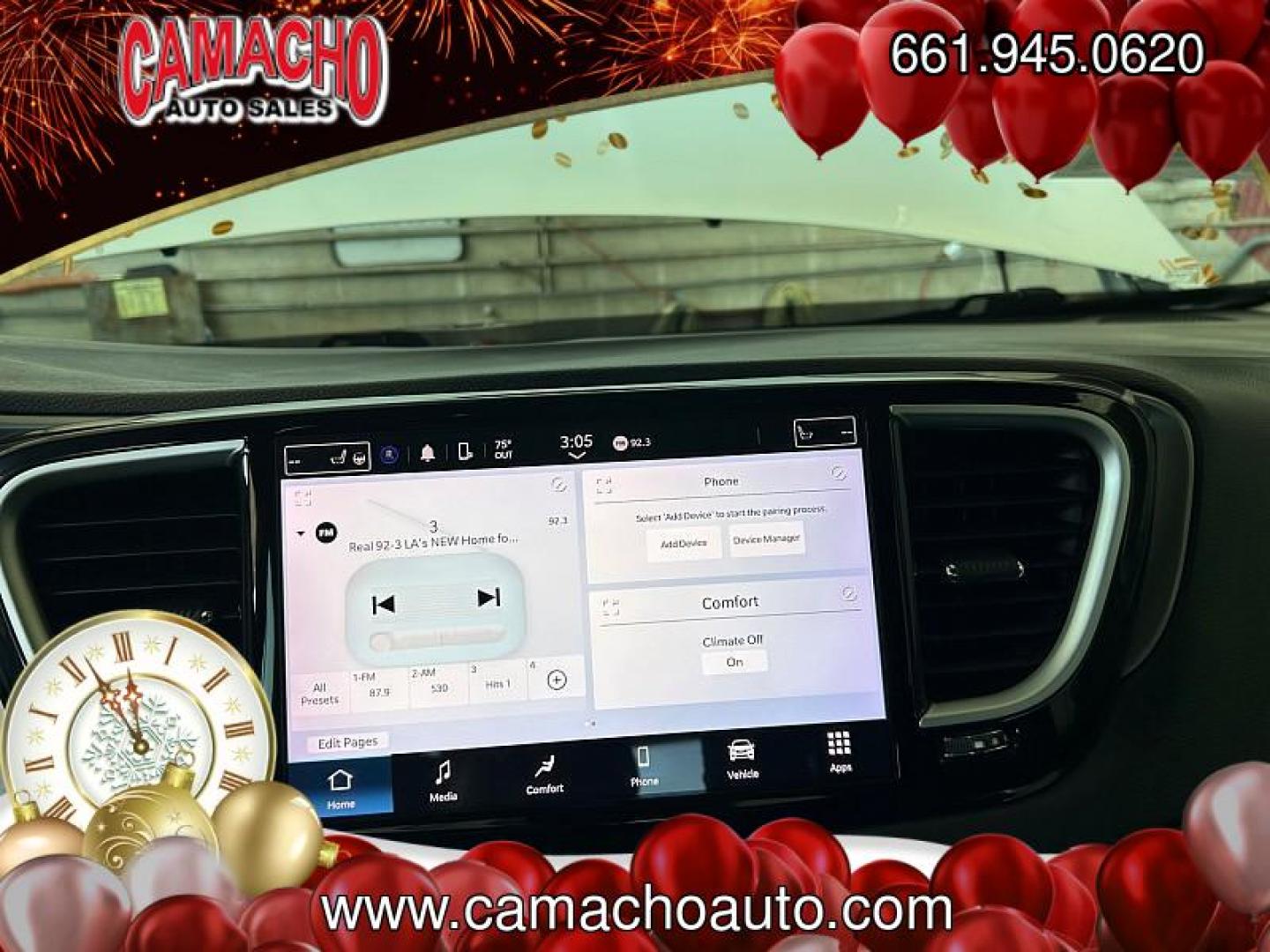 2022 WHITE Chrysler Pacifica (2C4RC1BG5NR) with an V6 3.6 Liter engine, Automatic 9-Spd transmission, located at 412 Auto Vista Drive, Palmdale, CA, 93551, (661) 945-0620, 34.592636, -118.136681 - Photo#21