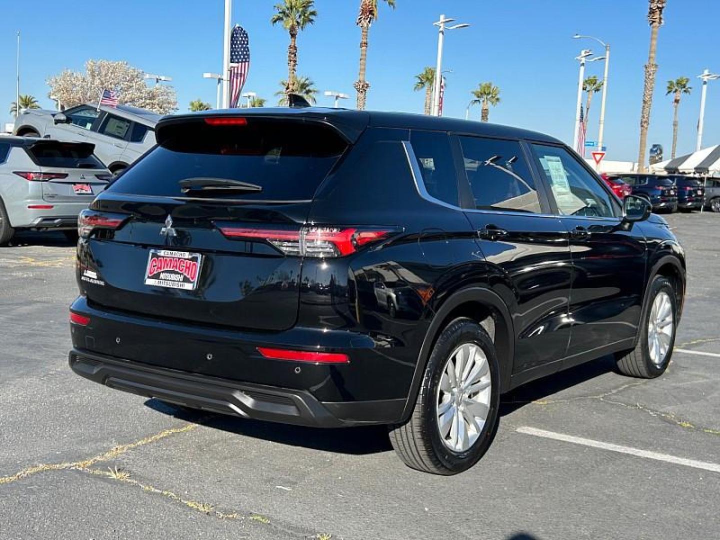 2025 BLACK Mitsubishi Outlander (JA4J4UA84SZ) with an 4-Cyl 2.5 Liter engine, Automatic CVT transmission, located at 412 Auto Vista Drive, Palmdale, CA, 93551, (661) 945-0620, 34.592636, -118.136681 - Photo#2