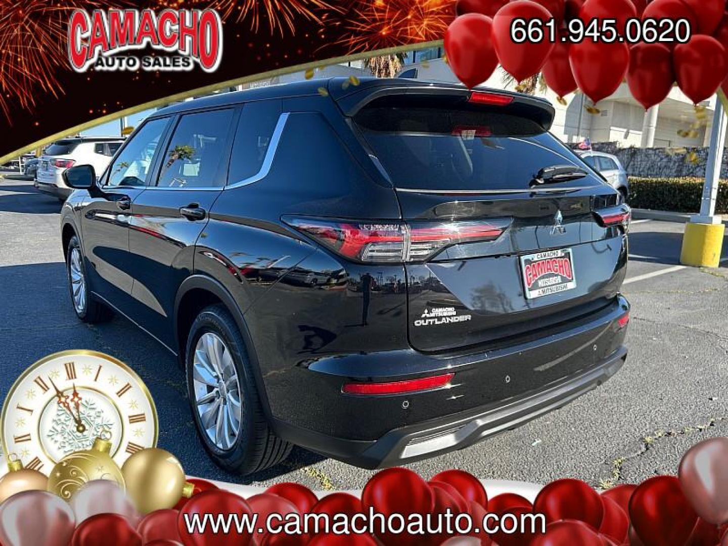 2025 BLACK Mitsubishi Outlander (JA4J4UA84SZ) with an 4-Cyl 2.5 Liter engine, Automatic CVT transmission, located at 412 Auto Vista Drive, Palmdale, CA, 93551, (661) 945-0620, 34.592636, -118.136681 - Photo#4