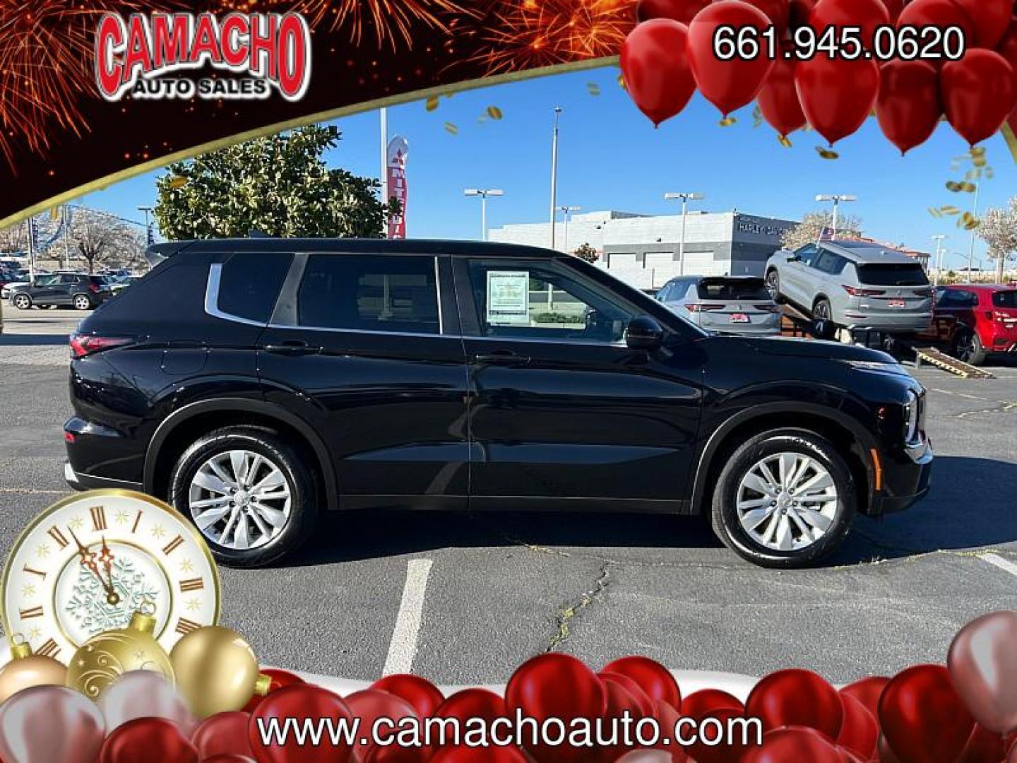 2025 BLACK Mitsubishi Outlander (JA4J4UA84SZ) with an 4-Cyl 2.5 Liter engine, Automatic CVT transmission, located at 412 Auto Vista Drive, Palmdale, CA, 93551, (661) 945-0620, 34.592636, -118.136681 - Photo#11