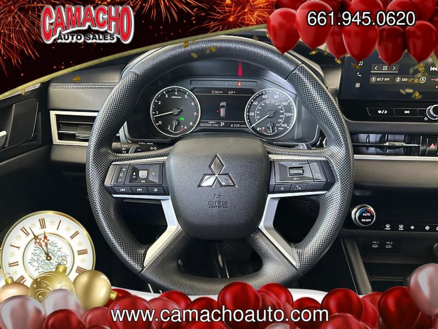 2025 BLACK Mitsubishi Outlander (JA4J4UA84SZ) with an 4-Cyl 2.5 Liter engine, Automatic CVT transmission, located at 412 Auto Vista Drive, Palmdale, CA, 93551, (661) 945-0620, 34.592636, -118.136681 - Photo#20