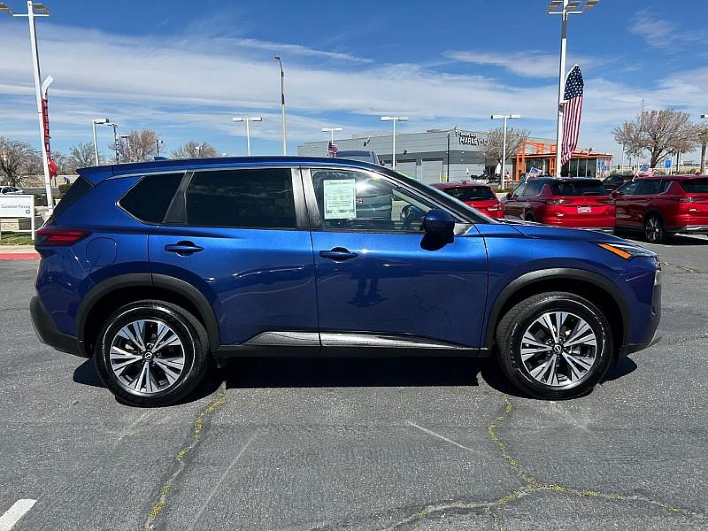 2023 BLUE Nissan Rogue (JN8BT3BB9PW) with an 3-Cyl Turbo 1.5 Liter engine, Automatic CVT w/Xtronic transmission, located at 412 Auto Vista Drive, Palmdale, CA, 93551, (661) 945-0620, 34.592636, -118.136681 - Photo#12