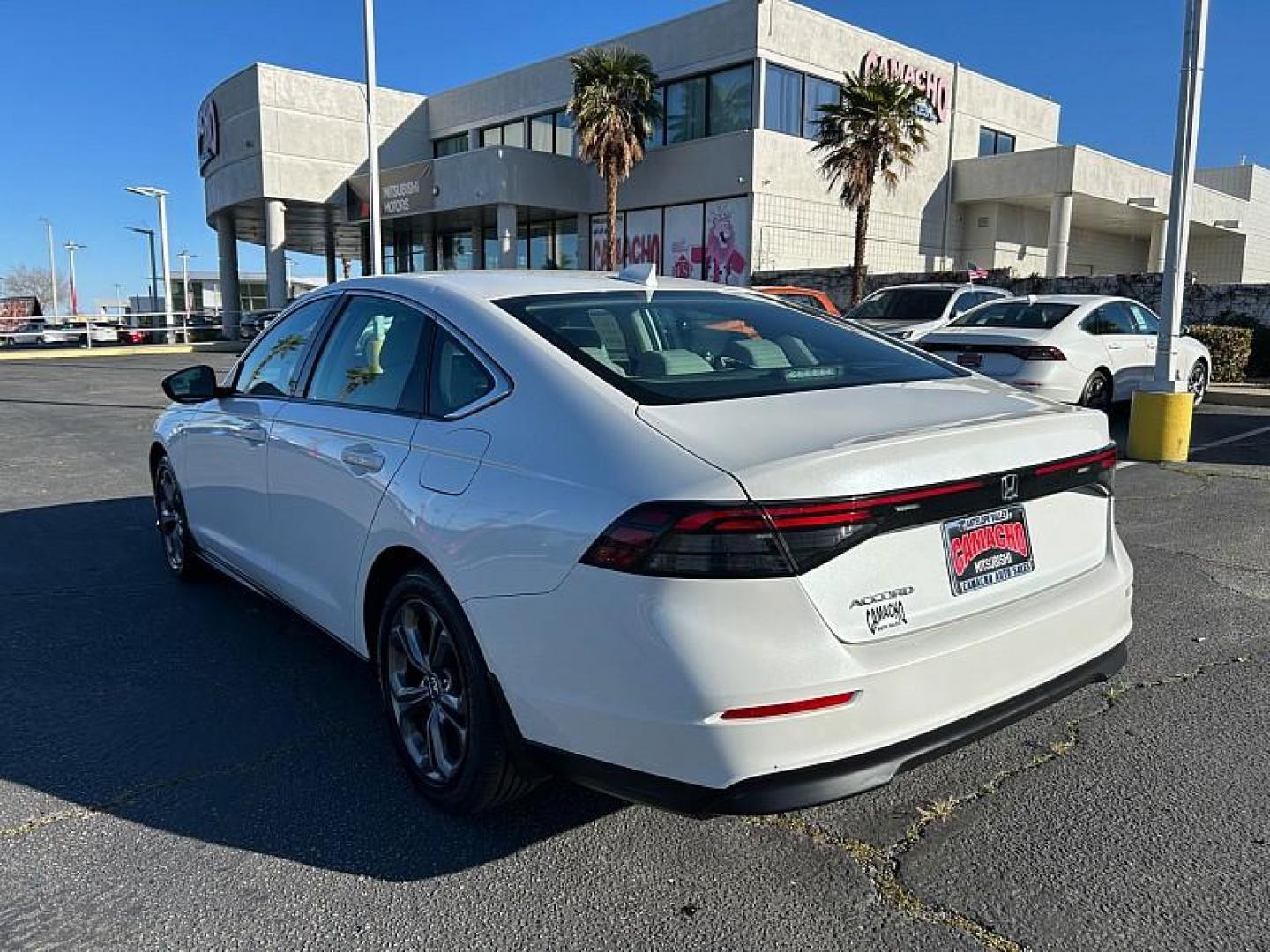 2023 WHITE Honda Accord Sedan (1HGCY1F32PA) with an 4-Cyl Turbo 1.5 Liter engine, Automatic CVT transmission, located at 412 Auto Vista Drive, Palmdale, CA, 93551, (661) 945-0620, 34.592636, -118.136681 - Photo#3