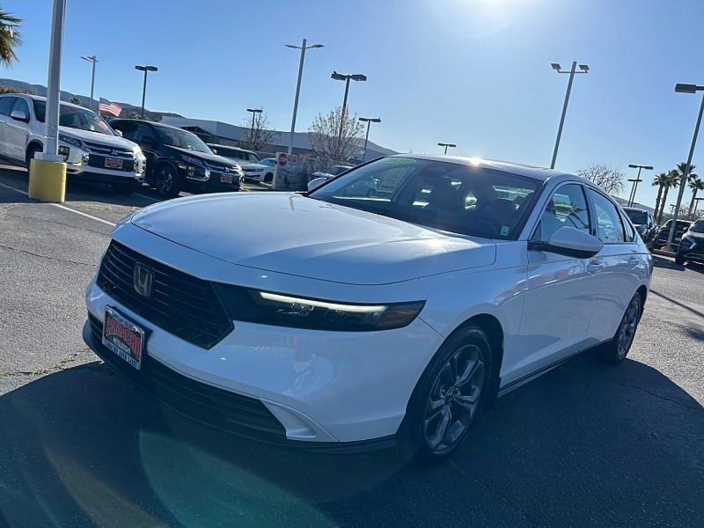 2023 WHITE Honda Accord Sedan (1HGCY1F32PA) with an 4-Cyl Turbo 1.5 Liter engine, Automatic CVT transmission, located at 412 Auto Vista Drive, Palmdale, CA, 93551, (661) 945-0620, 34.592636, -118.136681 - Photo#5