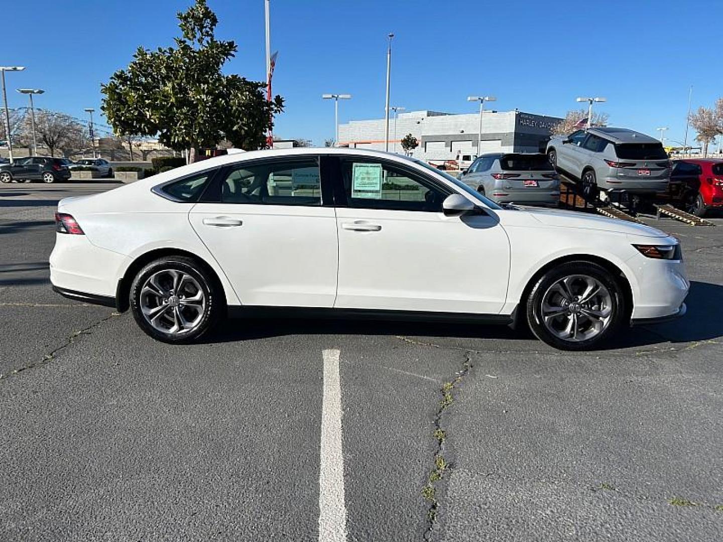 2023 WHITE Honda Accord Sedan (1HGCY1F32PA) with an 4-Cyl Turbo 1.5 Liter engine, Automatic CVT transmission, located at 412 Auto Vista Drive, Palmdale, CA, 93551, (661) 945-0620, 34.592636, -118.136681 - Photo#11