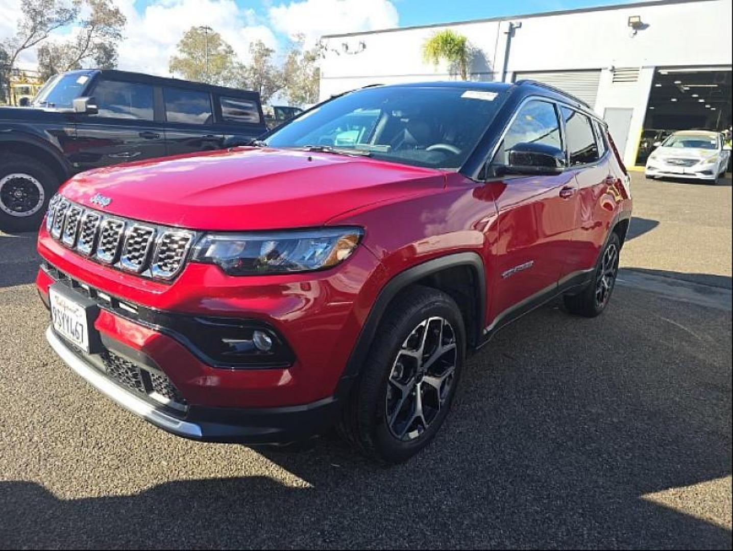 2025 RED Jeep Compass (3C4NJDCN1ST) with an 4-Cyl Turbo 2.0 Liter engine, Automatic 8-Spd transmission, located at 412 Auto Vista Drive, Palmdale, CA, 93551, (661) 945-0620, 34.592636, -118.136681 - Photo#0