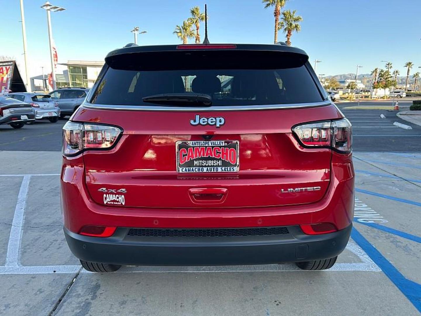 2025 RED Jeep Compass (3C4NJDCN1ST) with an 4-Cyl Turbo 2.0 Liter engine, Automatic 8-Spd transmission, located at 412 Auto Vista Drive, Palmdale, CA, 93551, (661) 945-0620, 34.592636, -118.136681 - Photo#7