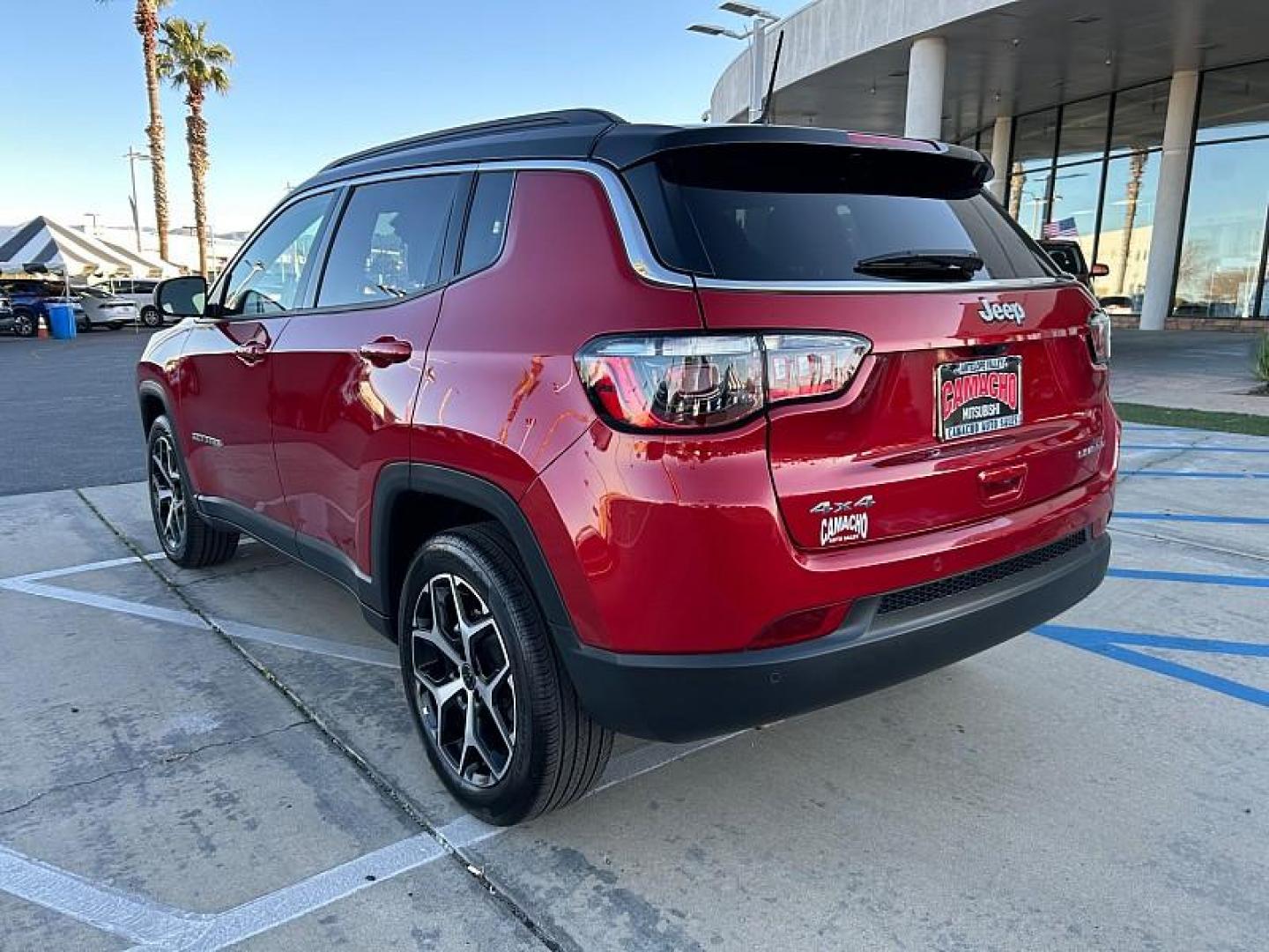 2025 RED Jeep Compass (3C4NJDCN1ST) with an 4-Cyl Turbo 2.0 Liter engine, Automatic 8-Spd transmission, located at 412 Auto Vista Drive, Palmdale, CA, 93551, (661) 945-0620, 34.592636, -118.136681 - Photo#8