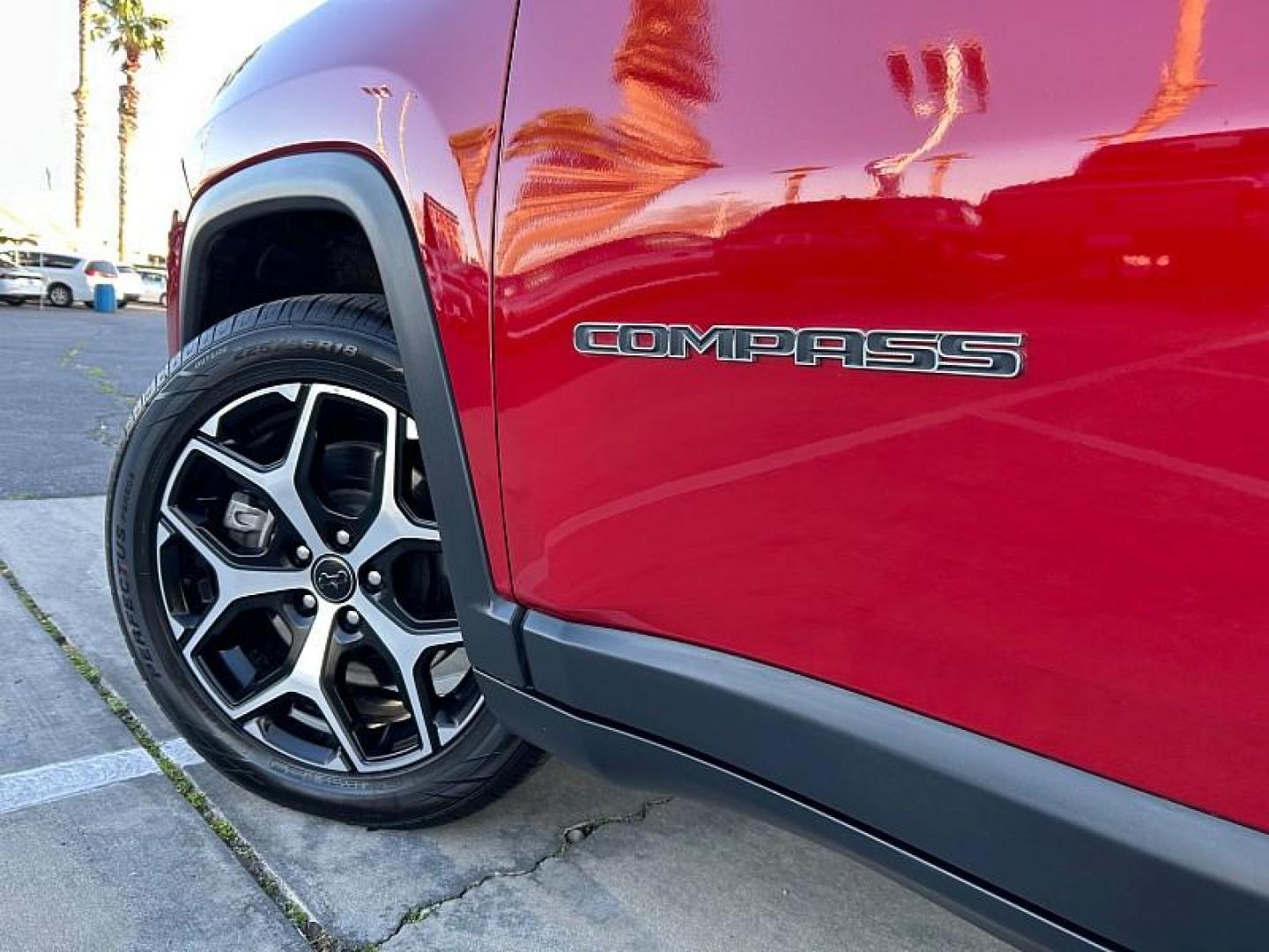 2025 RED Jeep Compass (3C4NJDCN1ST) with an 4-Cyl Turbo 2.0 Liter engine, Automatic 8-Spd transmission, located at 412 Auto Vista Drive, Palmdale, CA, 93551, (661) 945-0620, 34.592636, -118.136681 - Photo#12