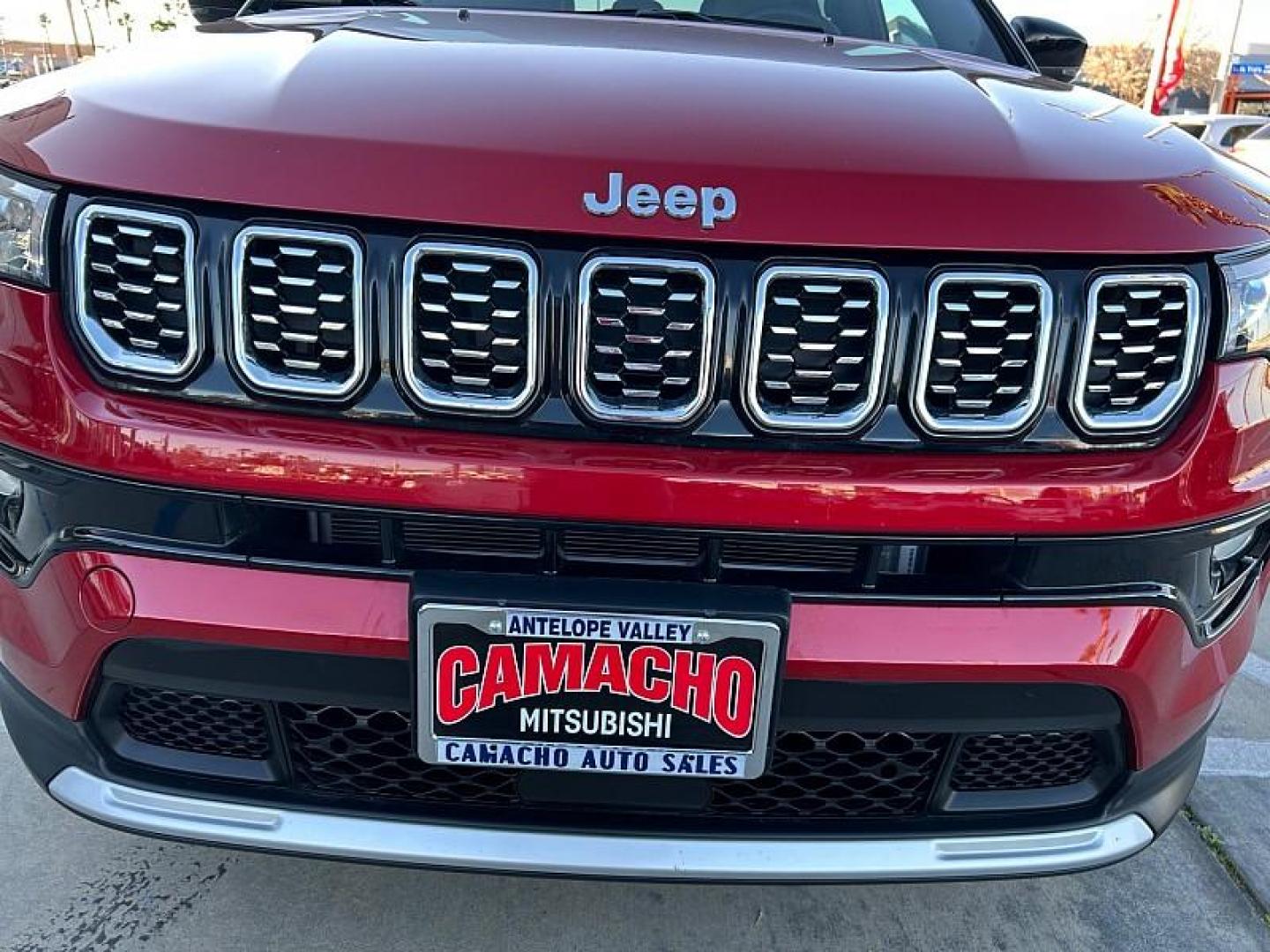 2025 RED Jeep Compass (3C4NJDCN1ST) with an 4-Cyl Turbo 2.0 Liter engine, Automatic 8-Spd transmission, located at 412 Auto Vista Drive, Palmdale, CA, 93551, (661) 945-0620, 34.592636, -118.136681 - Photo#14
