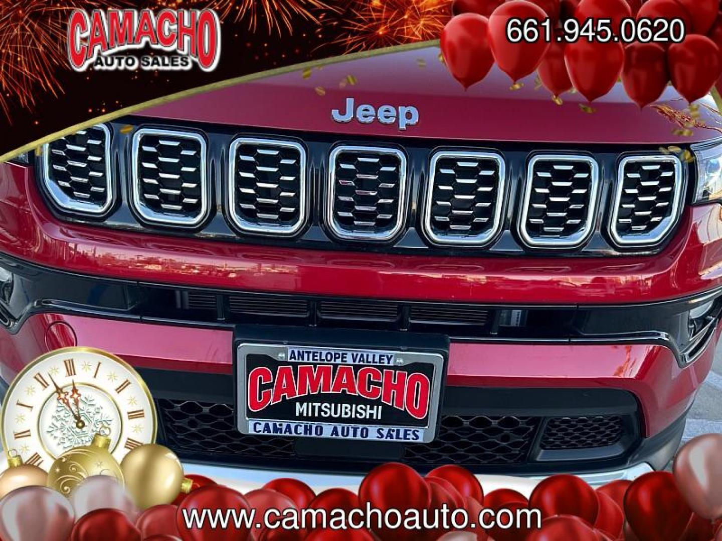 2025 RED Jeep Compass (3C4NJDCN1ST) with an 4-Cyl Turbo 2.0 Liter engine, Automatic 8-Spd transmission, located at 412 Auto Vista Drive, Palmdale, CA, 93551, (661) 945-0620, 34.592636, -118.136681 - Photo#10