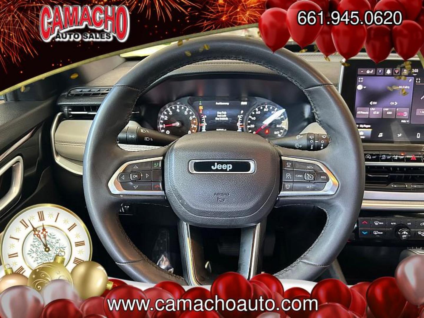 2025 RED Jeep Compass (3C4NJDCN1ST) with an 4-Cyl Turbo 2.0 Liter engine, Automatic 8-Spd transmission, located at 412 Auto Vista Drive, Palmdale, CA, 93551, (661) 945-0620, 34.592636, -118.136681 - Photo#22