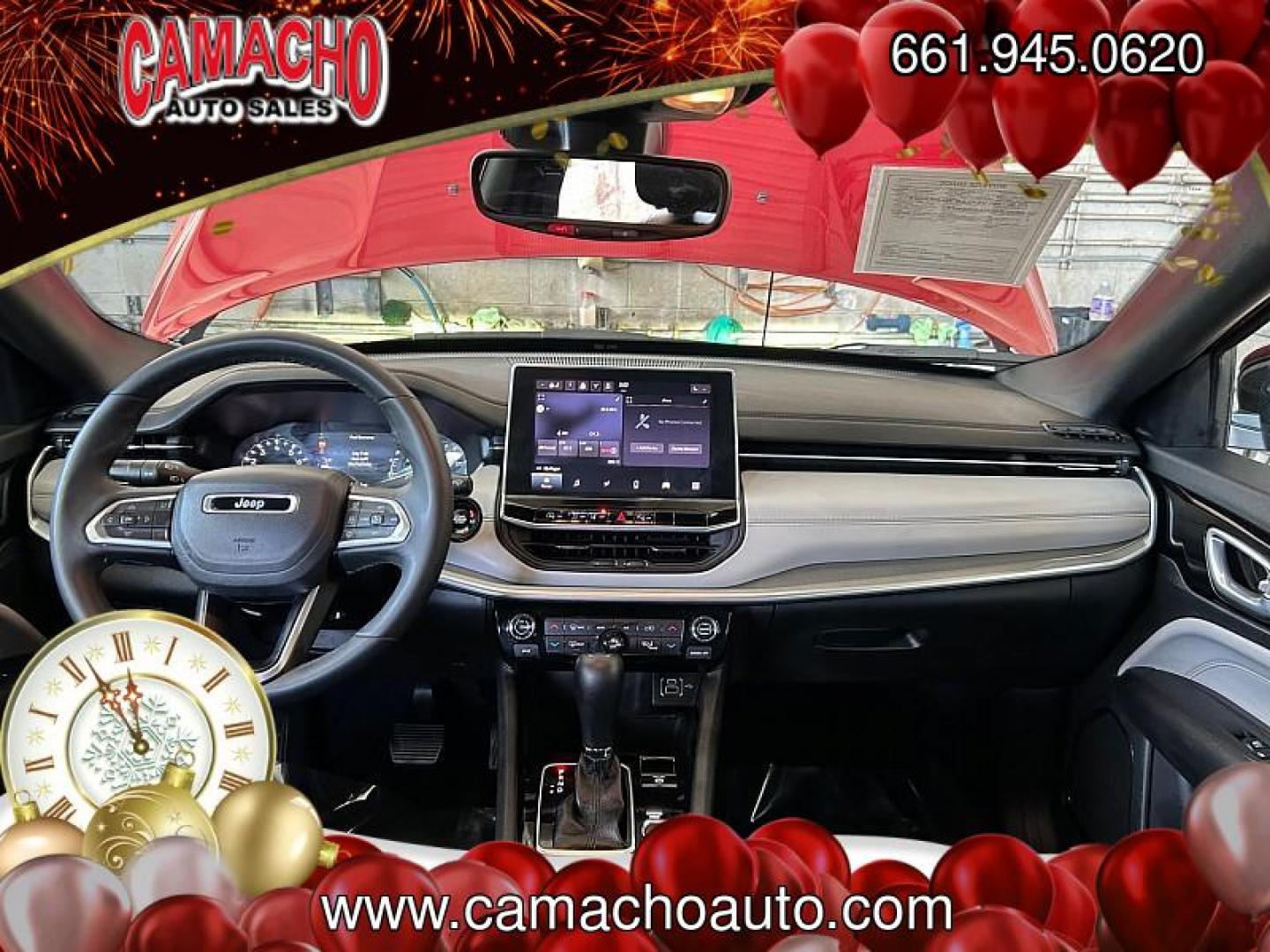 2025 RED Jeep Compass (3C4NJDCN1ST) with an 4-Cyl Turbo 2.0 Liter engine, Automatic 8-Spd transmission, located at 412 Auto Vista Drive, Palmdale, CA, 93551, (661) 945-0620, 34.592636, -118.136681 - Photo#23