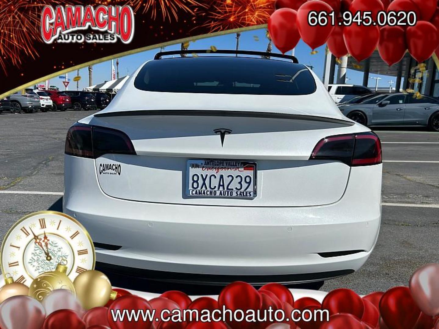 2021 WHITE Tesla Model 3 (5YJ3E1EA9MF) with an AC Electric Motor engine, Single-Speed Fixed Gear transmission, located at 412 Auto Vista Drive, Palmdale, CA, 93551, (661) 945-0620, 34.592636, -118.136681 - Photo#4
