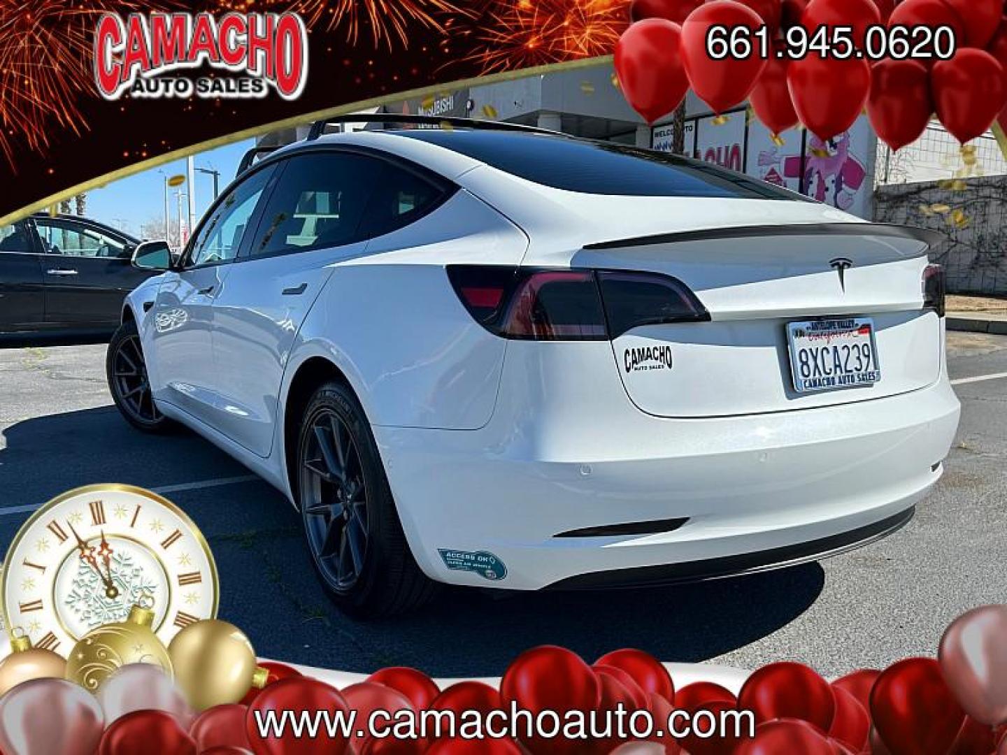 2021 WHITE Tesla Model 3 (5YJ3E1EA9MF) with an AC Electric Motor engine, Single-Speed Fixed Gear transmission, located at 412 Auto Vista Drive, Palmdale, CA, 93551, (661) 945-0620, 34.592636, -118.136681 - Photo#5