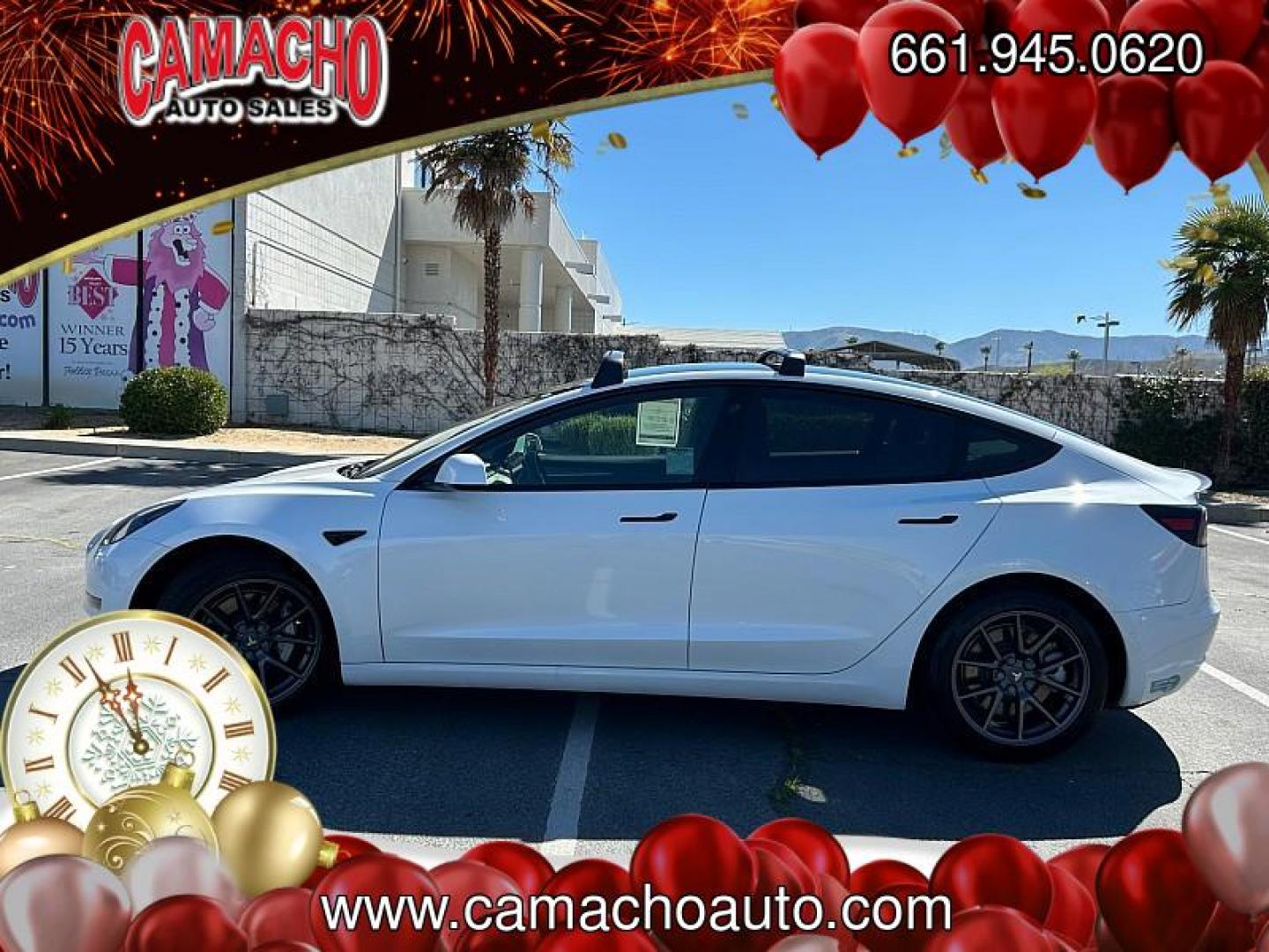 2021 WHITE Tesla Model 3 (5YJ3E1EA9MF) with an AC Electric Motor engine, Single-Speed Fixed Gear transmission, located at 412 Auto Vista Drive, Palmdale, CA, 93551, (661) 945-0620, 34.592636, -118.136681 - Photo#6