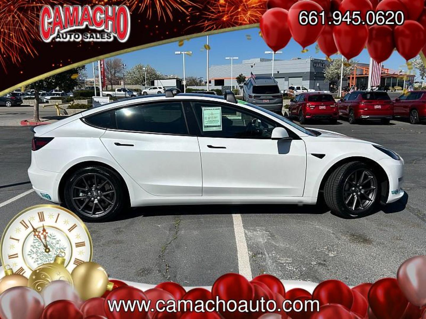 2021 WHITE Tesla Model 3 (5YJ3E1EA9MF) with an AC Electric Motor engine, Single-Speed Fixed Gear transmission, located at 412 Auto Vista Drive, Palmdale, CA, 93551, (661) 945-0620, 34.592636, -118.136681 - Photo#9