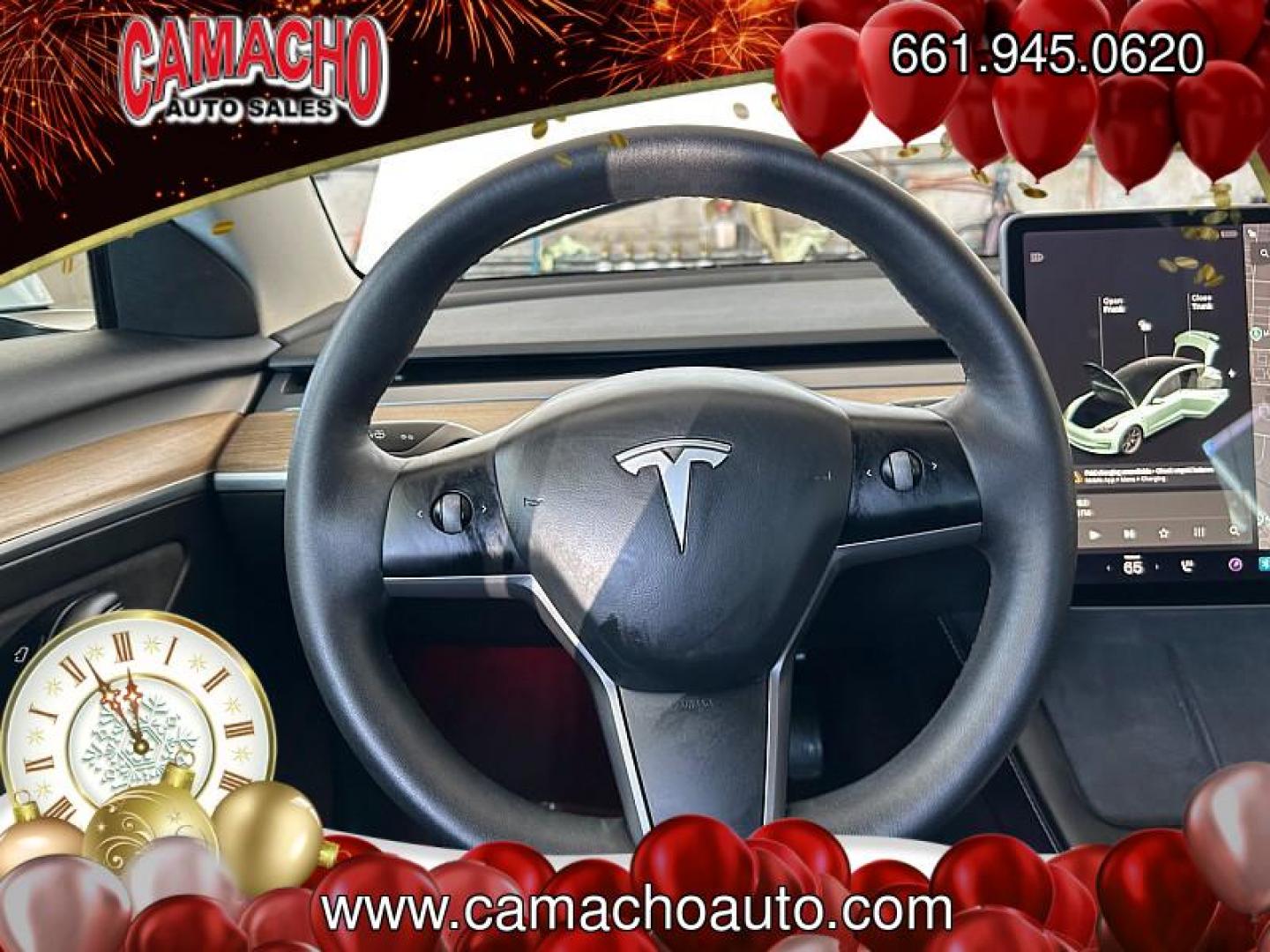2021 WHITE Tesla Model 3 (5YJ3E1EA9MF) with an AC Electric Motor engine, Single-Speed Fixed Gear transmission, located at 412 Auto Vista Drive, Palmdale, CA, 93551, (661) 945-0620, 34.592636, -118.136681 - Photo#19