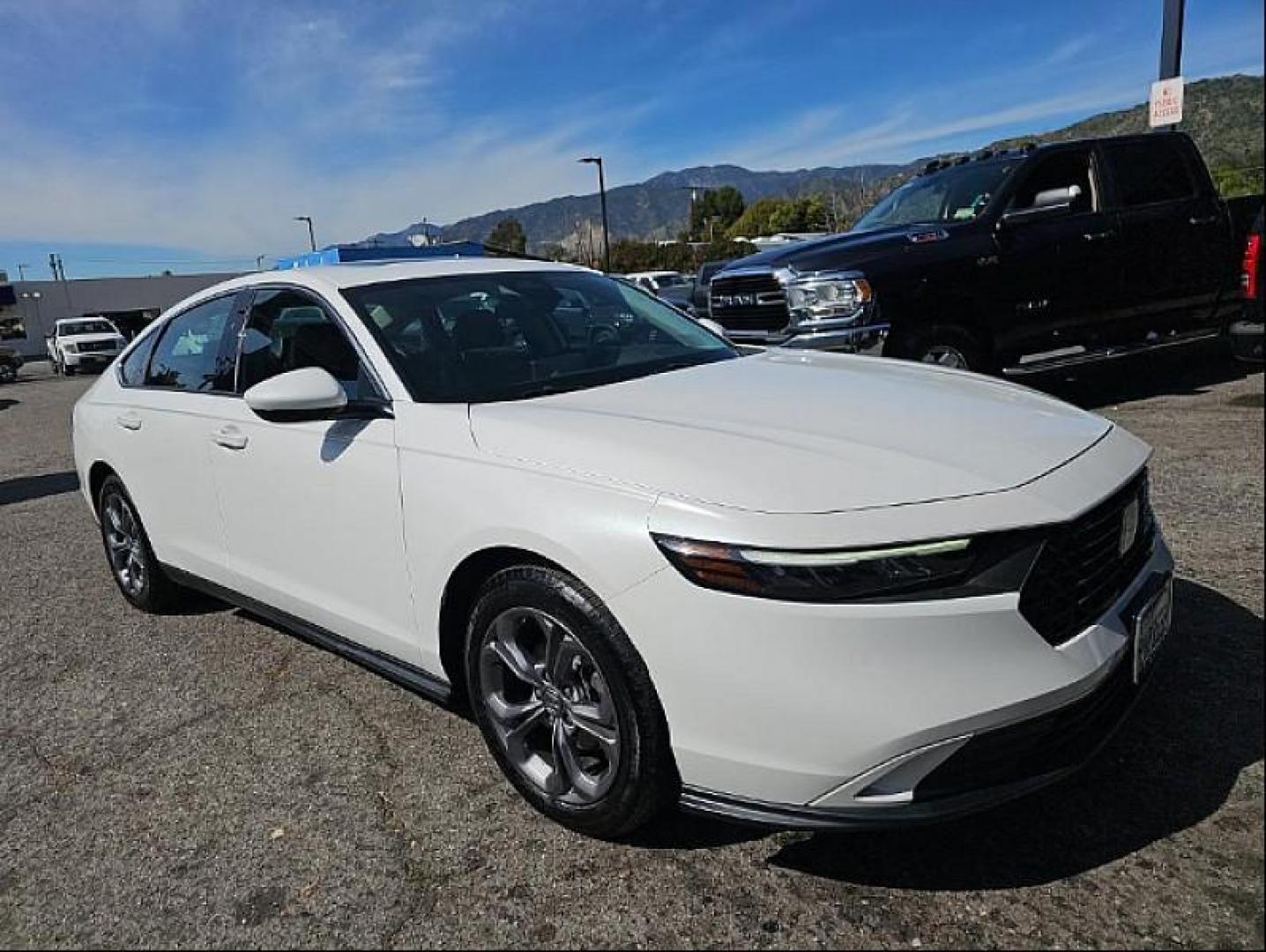 2024 WHITE Honda Accord Sedan (1HGCY1F34RA) with an 4-Cyl Turbo 1.5 Liter engine, Automatic CVT transmission, located at 412 Auto Vista Drive, Palmdale, CA, 93551, (661) 945-0620, 34.592636, -118.136681 - Photo#1