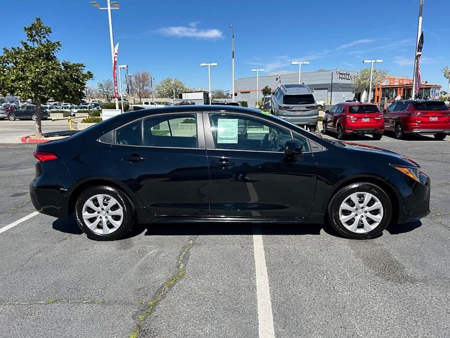 2025 BLACK Toyota Corolla (5YFB4MDE2SP) with an 4-Cyl 2.0 Liter engine, Automatic CVT transmission, located at 412 Auto Vista Drive, Palmdale, CA, 93551, (661) 945-0620, 34.592636, -118.136681 - Photo#2