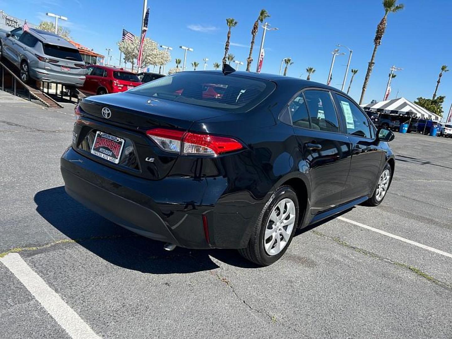 2025 BLACK Toyota Corolla (5YFB4MDE2SP) with an 4-Cyl 2.0 Liter engine, Automatic CVT transmission, located at 412 Auto Vista Drive, Palmdale, CA, 93551, (661) 945-0620, 34.592636, -118.136681 - Photo#3