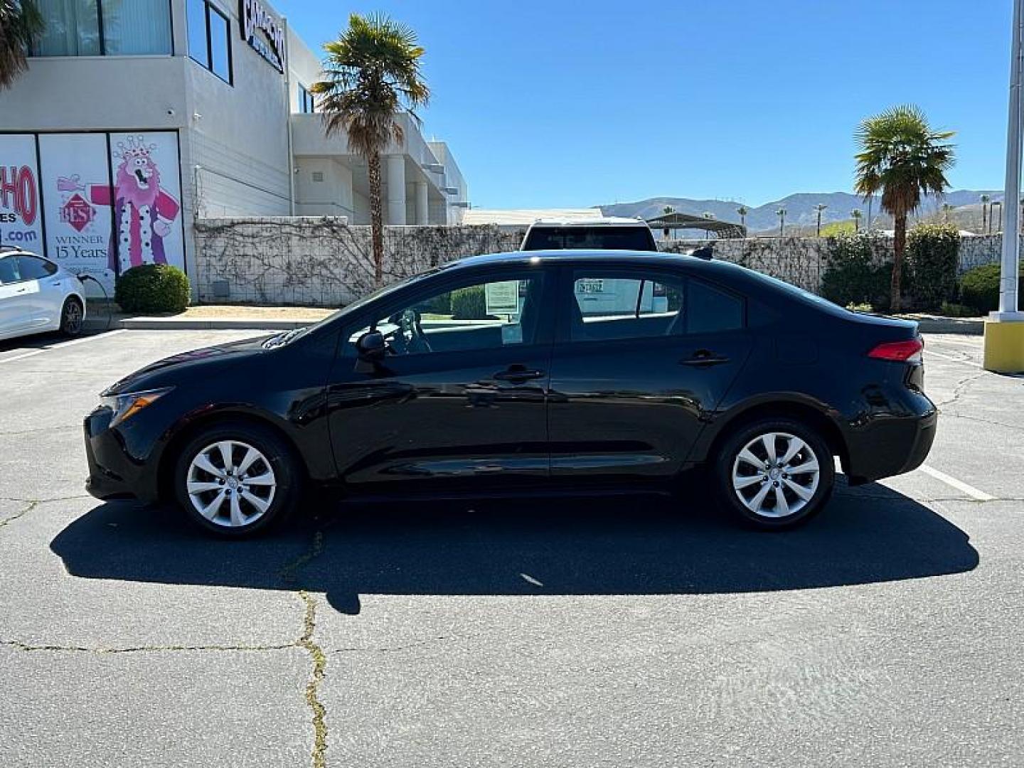 2025 BLACK Toyota Corolla (5YFB4MDE2SP) with an 4-Cyl 2.0 Liter engine, Automatic CVT transmission, located at 412 Auto Vista Drive, Palmdale, CA, 93551, (661) 945-0620, 34.592636, -118.136681 - Photo#6