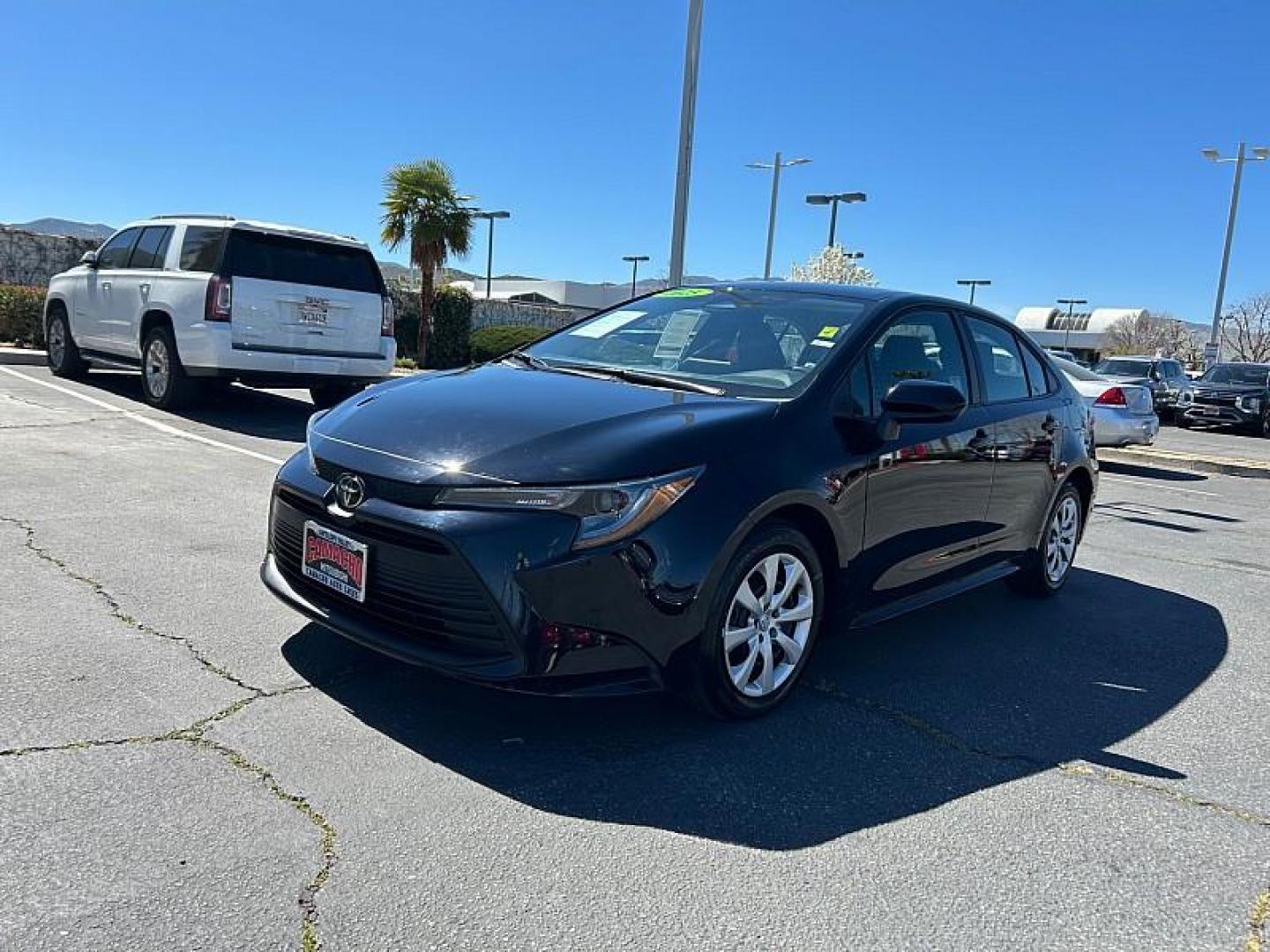 2025 BLACK Toyota Corolla (5YFB4MDE2SP) with an 4-Cyl 2.0 Liter engine, Automatic CVT transmission, located at 412 Auto Vista Drive, Palmdale, CA, 93551, (661) 945-0620, 34.592636, -118.136681 - Photo#7