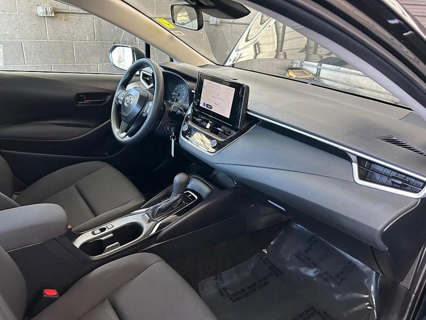 2025 BLACK Toyota Corolla (5YFB4MDE2SP) with an 4-Cyl 2.0 Liter engine, Automatic CVT transmission, located at 412 Auto Vista Drive, Palmdale, CA, 93551, (661) 945-0620, 34.592636, -118.136681 - Photo#27