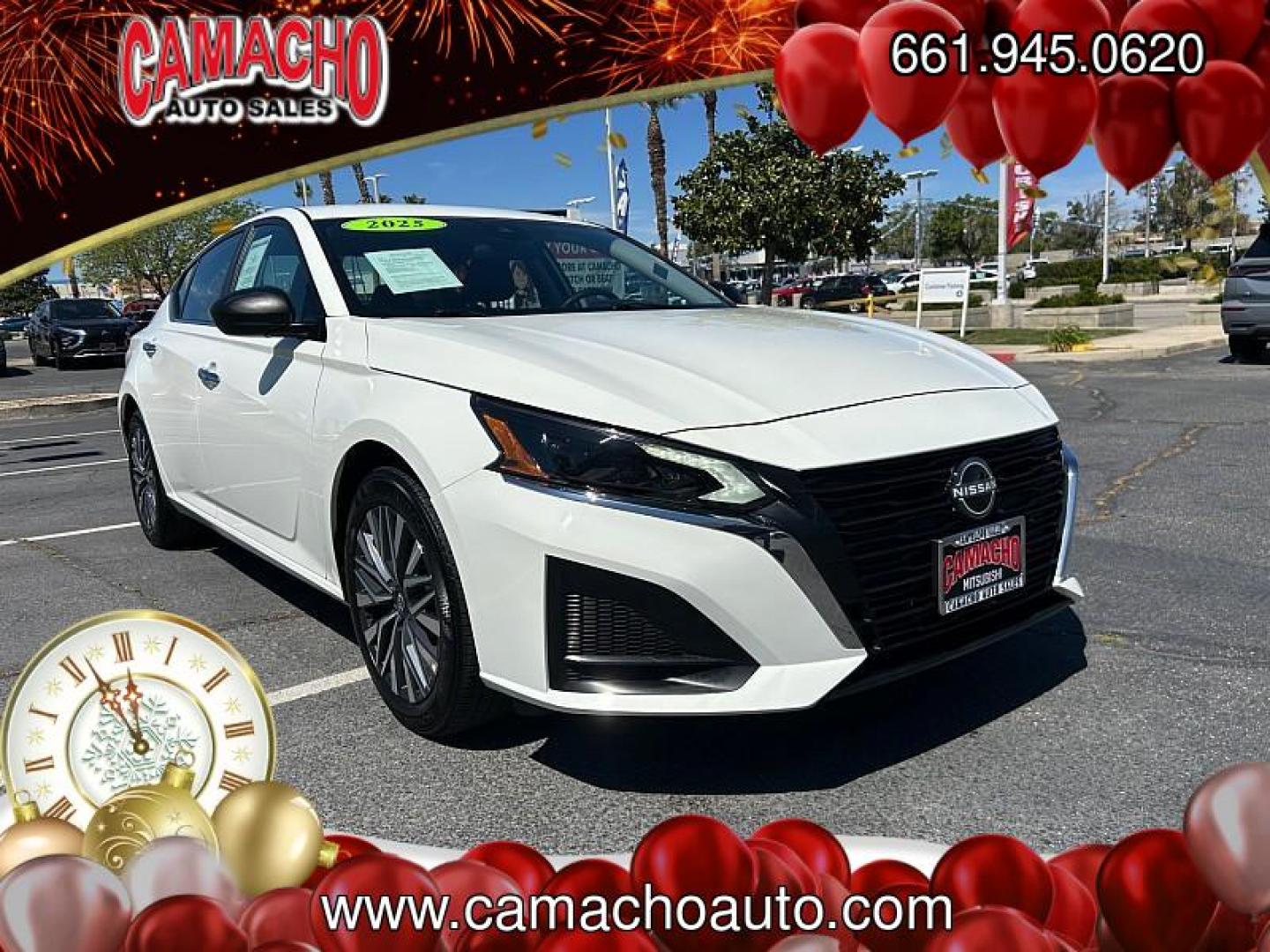 2025 WHITE Nissan Altima (1N4BL4DV5SN) with an 4-Cyl 2.5 Liter engine, Automatic CVT transmission, located at 412 Auto Vista Drive, Palmdale, CA, 93551, (661) 945-0620, 34.592636, -118.136681 - Photo#0