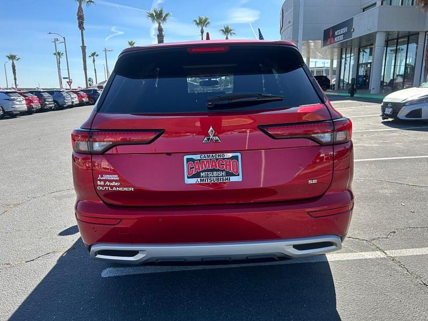 2023 RED Mitsubishi Outlander (JA4J3UA82PZ) with an 4-Cyl 2.5 Liter engine, Automatic CVT transmission, located at 412 Auto Vista Drive, Palmdale, CA, 93551, (661) 945-0620, 34.592636, -118.136681 - Photo#5