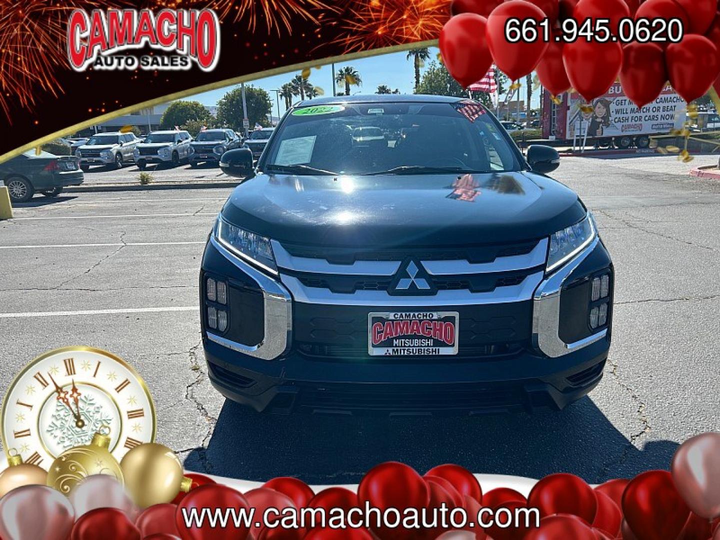 2022 BLACK Mitsubishi Outlander Sport (JA4APVAU4NU) with an 4-Cyl 2.0 Liter engine, Automatic CVT transmission, located at 412 Auto Vista Drive, Palmdale, CA, 93551, (661) 945-0620, 34.592636, -118.136681- Photo#3