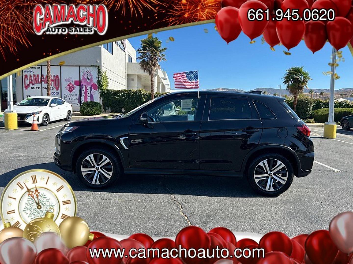 2022 BLACK Mitsubishi Outlander Sport (JA4APVAU4NU) with an 4-Cyl 2.0 Liter engine, Automatic CVT transmission, located at 412 Auto Vista Drive, Palmdale, CA, 93551, (661) 945-0620, 34.592636, -118.136681- Photo#7