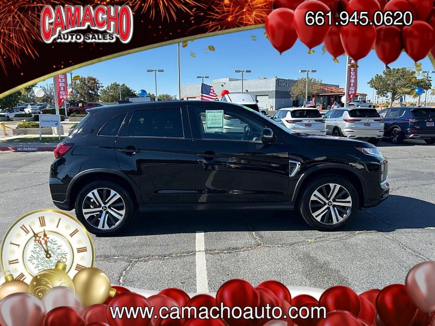 2022 BLACK Mitsubishi Outlander Sport (JA4APVAU4NU) with an 4-Cyl 2.0 Liter engine, Automatic CVT transmission, located at 412 Auto Vista Drive, Palmdale, CA, 93551, (661) 945-0620, 34.592636, -118.136681- Photo#11