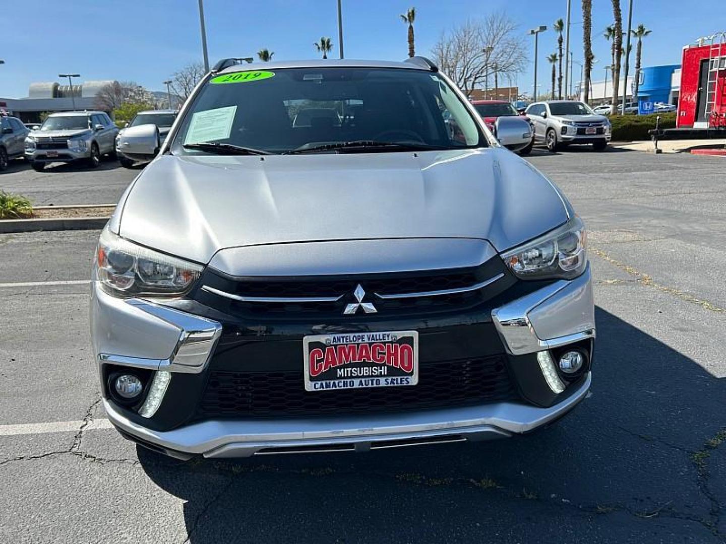 2019 SILVER Mitsubishi Outlander Sport (JA4AP4AW0KU) with an 4-Cyl 2.4 Liter engine, Automatic CVT w/Sportronic transmission, located at 412 Auto Vista Drive, Palmdale, CA, 93551, (661) 945-0620, 34.592636, -118.136681 - Photo#1