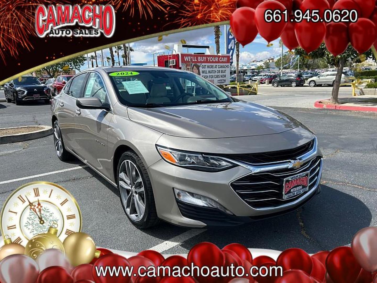 2024 GRAY Chevrolet Malibu (1G1ZE5ST6RF) with an 4-Cyl Turbo 1.5 Liter engine, Automatic CVT transmission, located at 412 Auto Vista Drive, Palmdale, CA, 93551, (661) 945-0620, 34.592636, -118.136681 - Photo#0