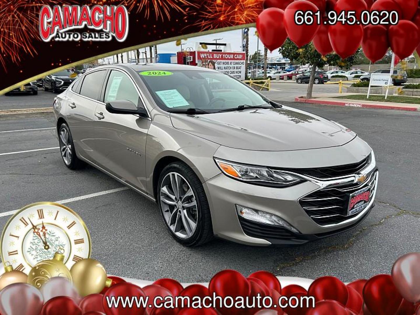 2024 GOLD Chevrolet Malibu (1G1ZE5ST6RF) with an 4-Cyl Turbo 1.5 Liter engine, Automatic CVT transmission, located at 412 Auto Vista Drive, Palmdale, CA, 93551, (661) 945-0620, 34.592636, -118.136681 - Photo#0