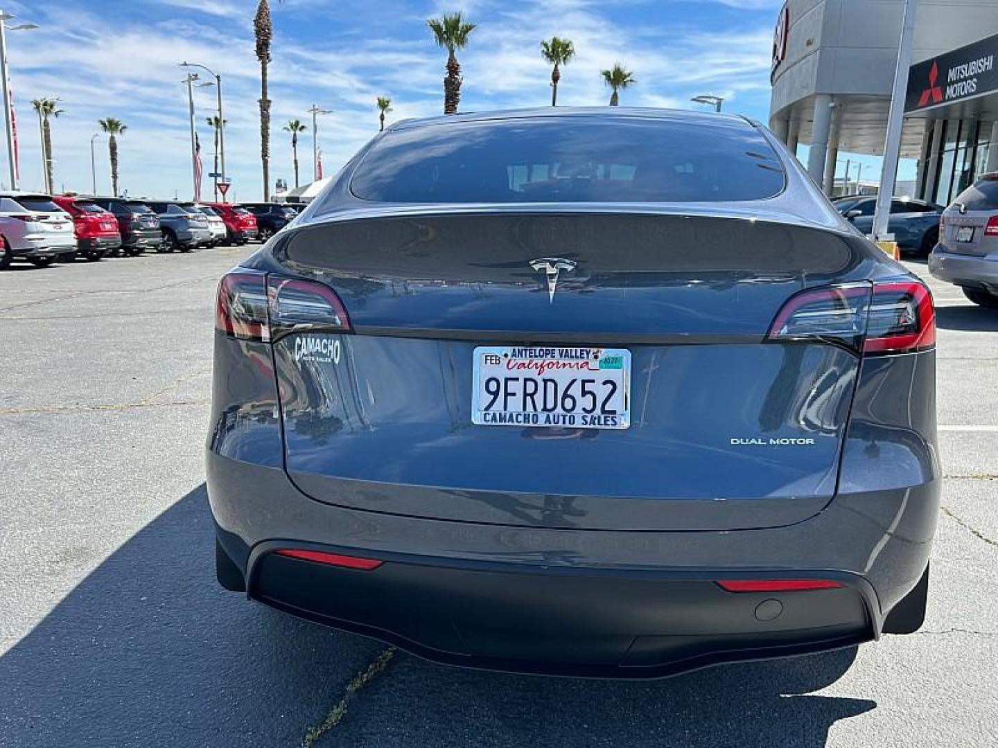 2023 GRAY Tesla Model Y (7SAYGDEE0PA) with an Dual AC Electric Motors engine, Single-Speed Fixed Gear transmission, located at 412 Auto Vista Drive, Palmdale, CA, 93551, (661) 945-0620, 34.592636, -118.136681 - Photo#3