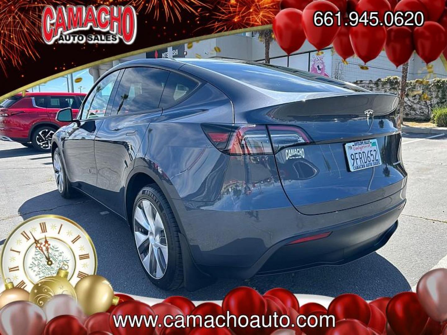 2023 GRAY Tesla Model Y (7SAYGDEE0PA) with an Dual AC Electric Motors engine, Single-Speed Fixed Gear transmission, located at 412 Auto Vista Drive, Palmdale, CA, 93551, (661) 945-0620, 34.592636, -118.136681- Photo#4