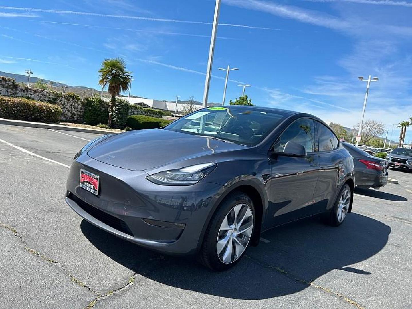 2023 GRAY Tesla Model Y (7SAYGDEE0PA) with an Dual AC Electric Motors engine, Single-Speed Fixed Gear transmission, located at 412 Auto Vista Drive, Palmdale, CA, 93551, (661) 945-0620, 34.592636, -118.136681 - Photo#6